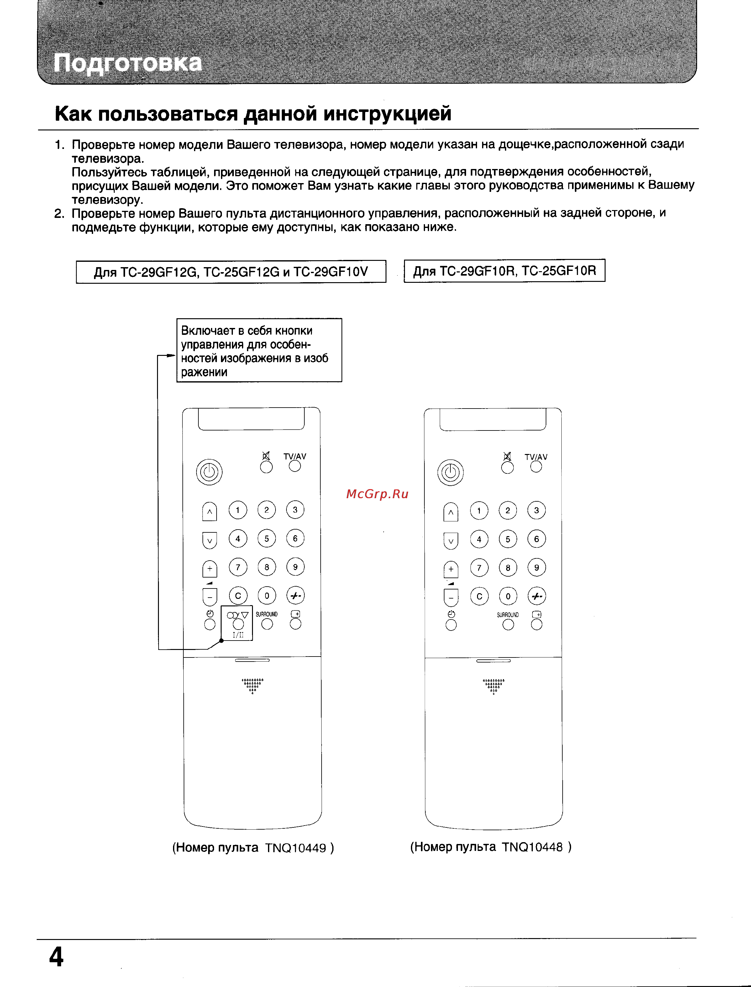 Panasonic TC-29GF10V [4/41] Как пользоваться данной инструкцией