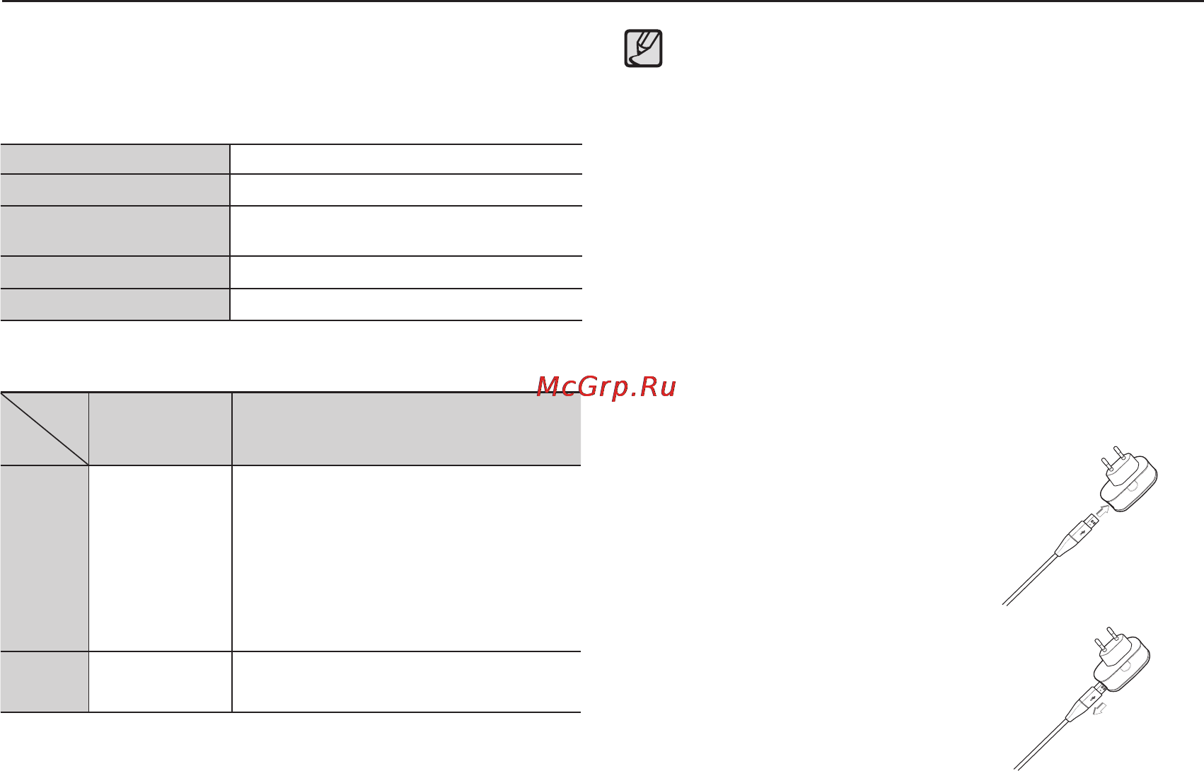 Samsung ES65 Silver [13/98] Время зарядки