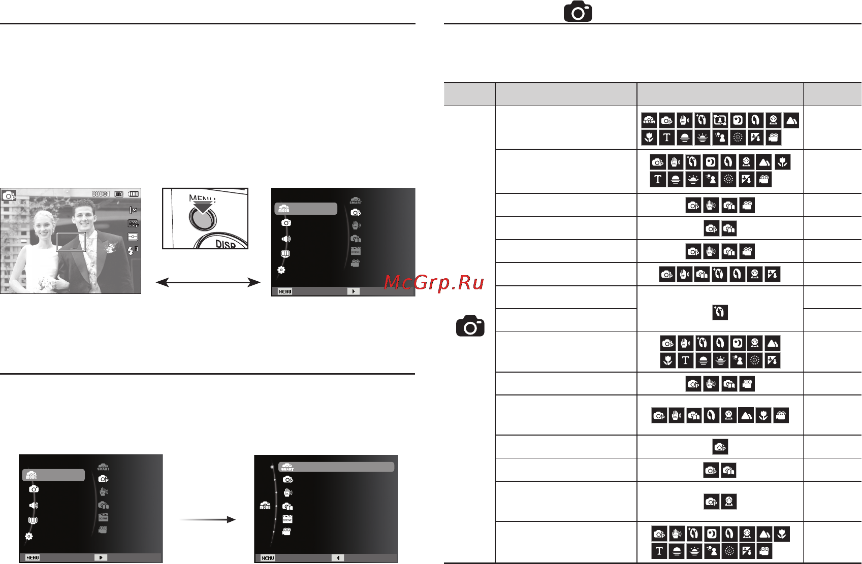 Samsung ES65 Black [38/98] Нажмите кнопку menu