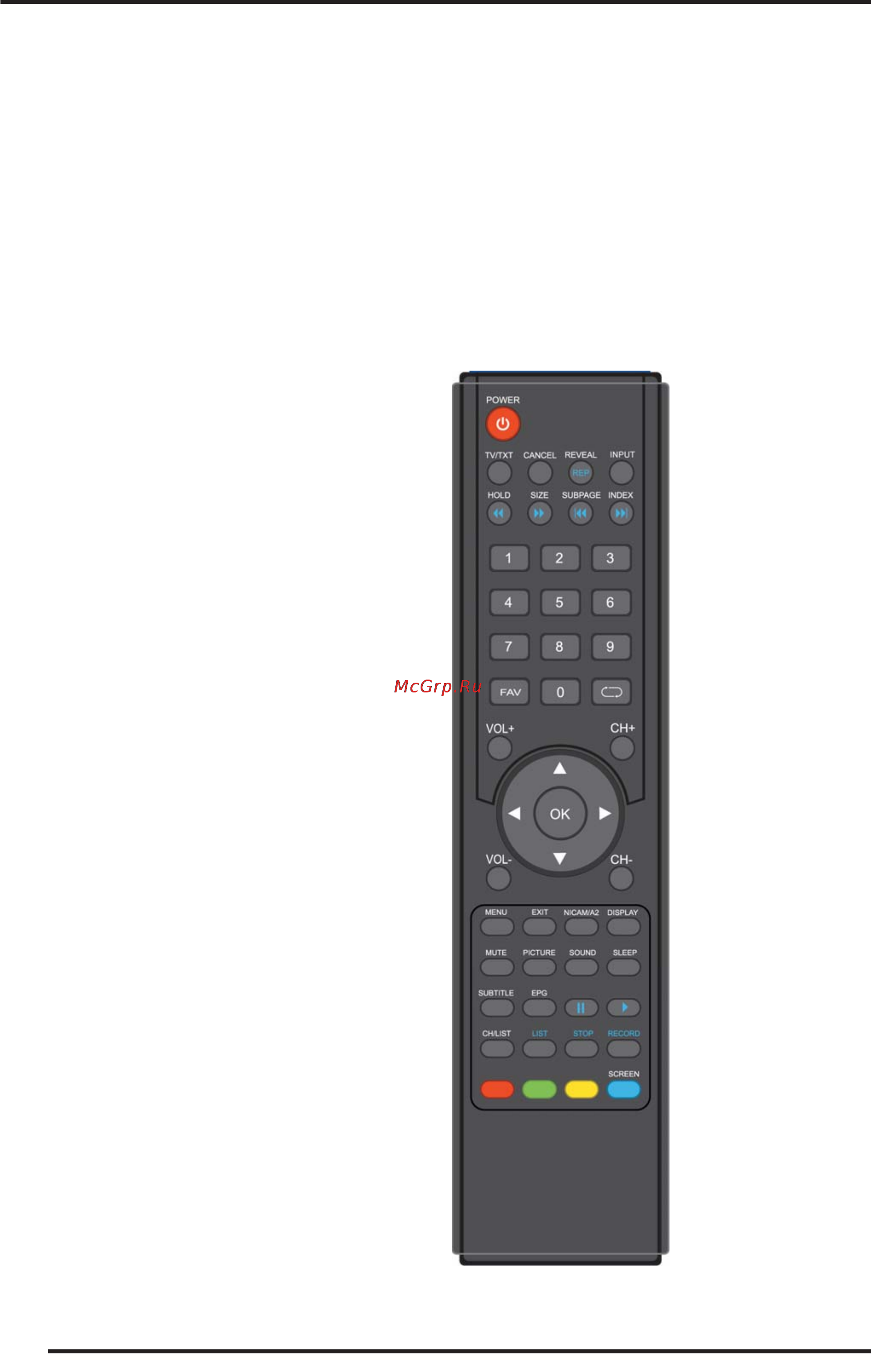 Supra STV-LC3245LF [10/28] Пульт дистанционного управления