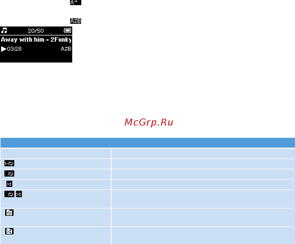 Philips SA1355/02 [12/26] Функции воспроизведения