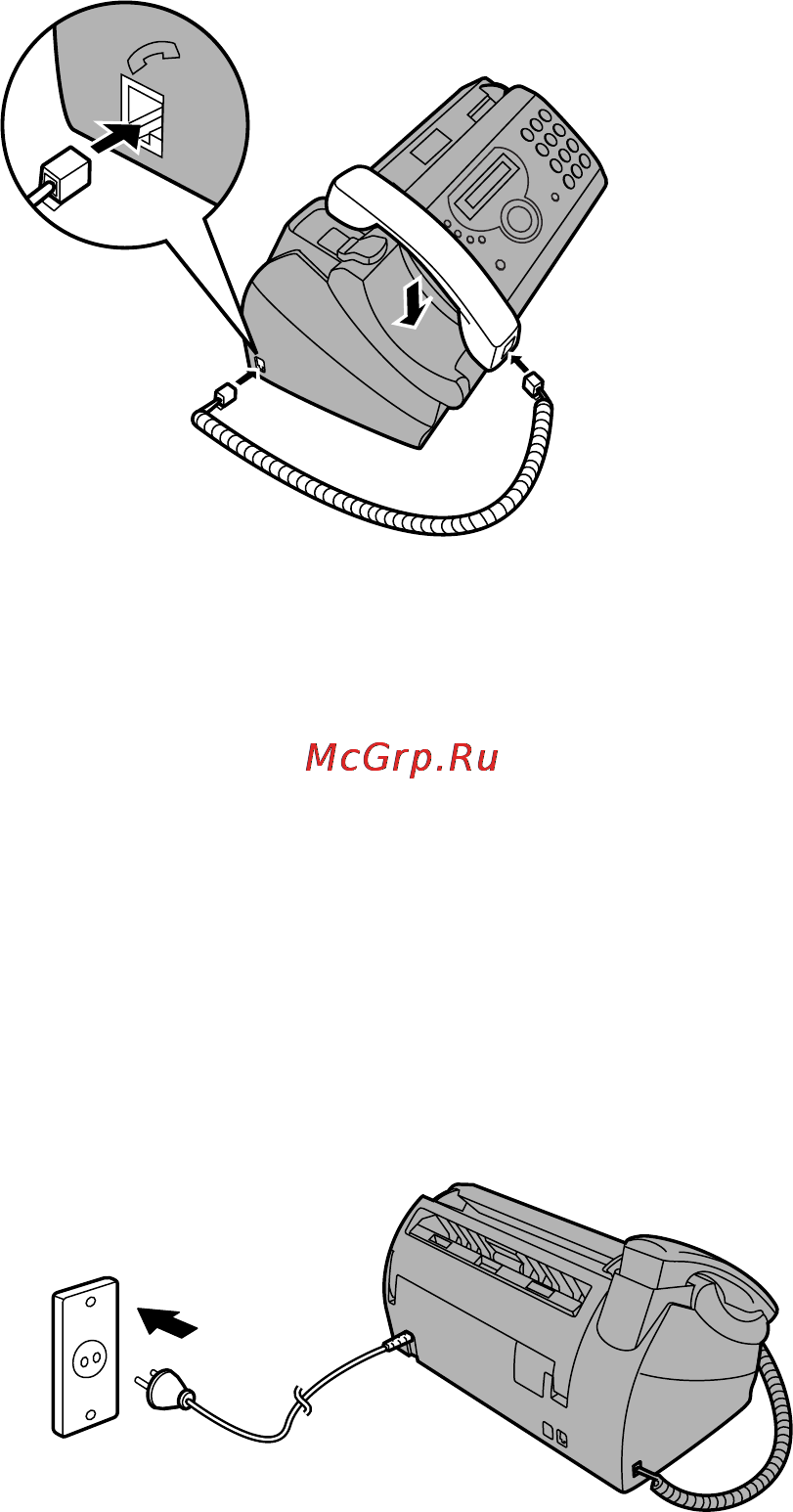 Sharp FO-D60 [18/139] Подключение трубки