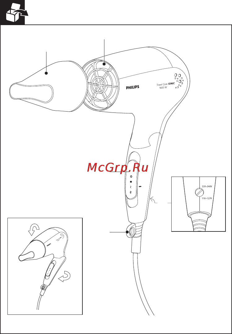 Philips HP 4944 Инструкция по эксплуатации онлайн [2/7] 37170