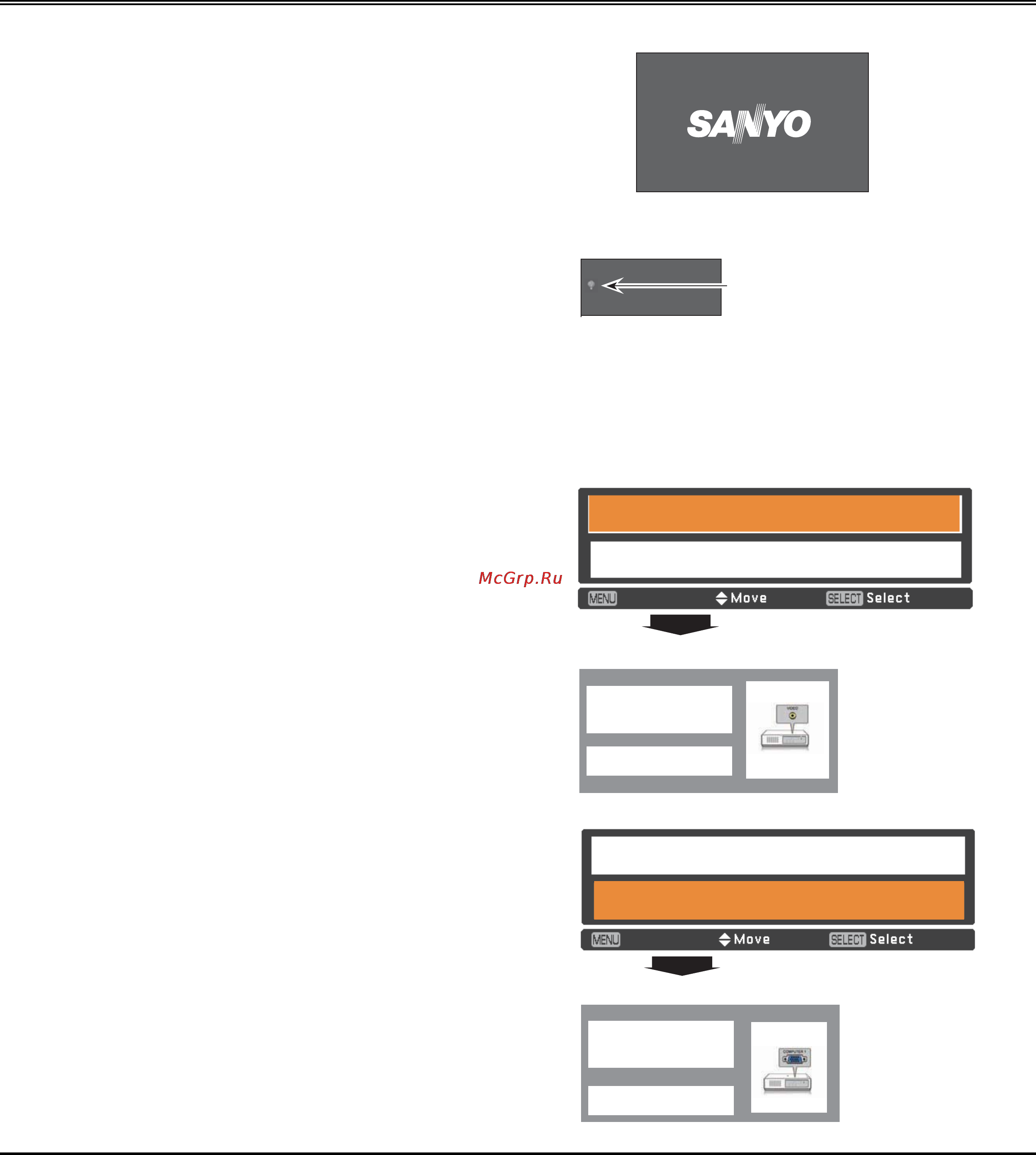 Sanyo PLC-XR2200 [18/76] Основные операции