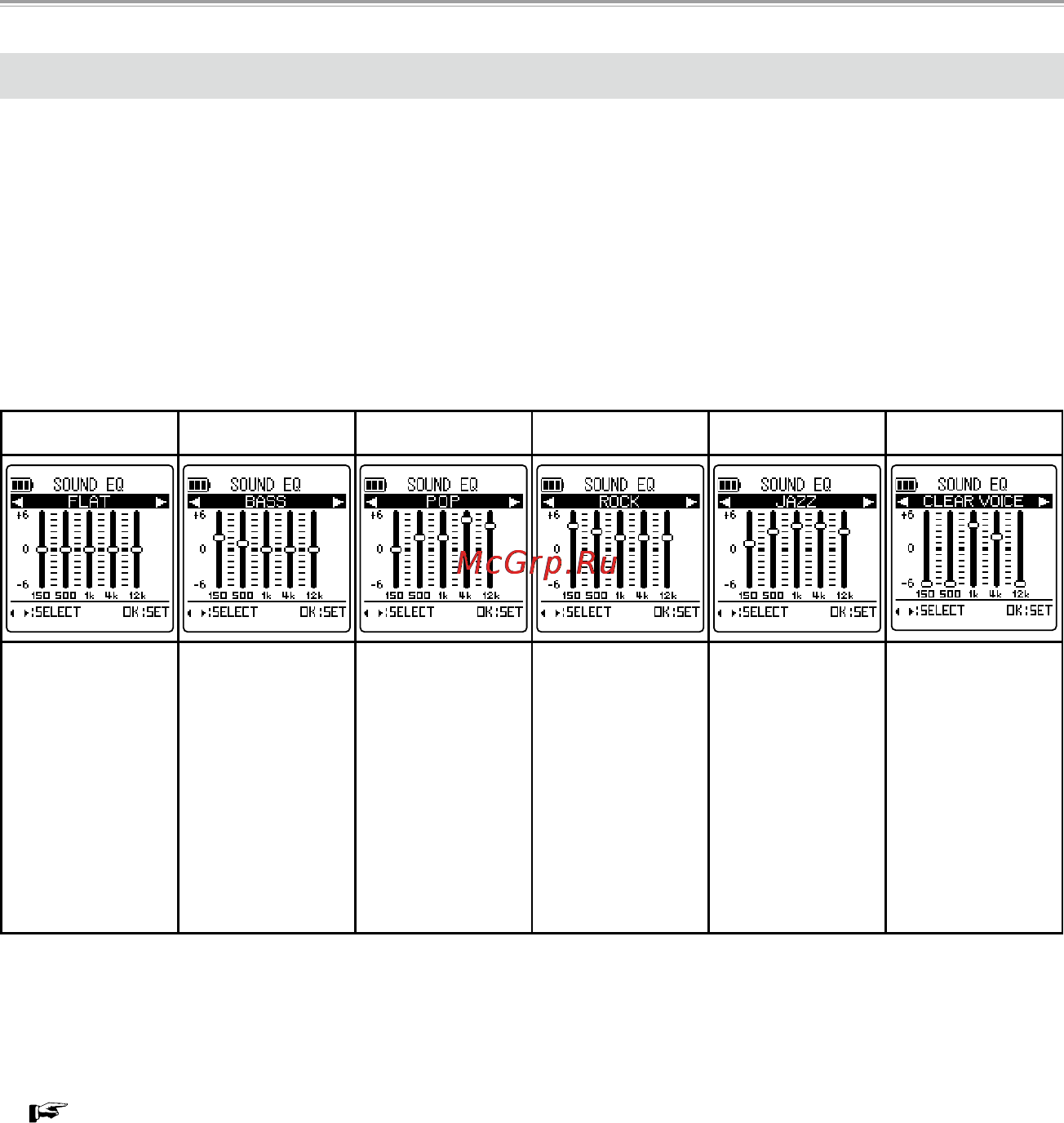 Sanyo ICR-XPS01MF [165/217] Sound eq