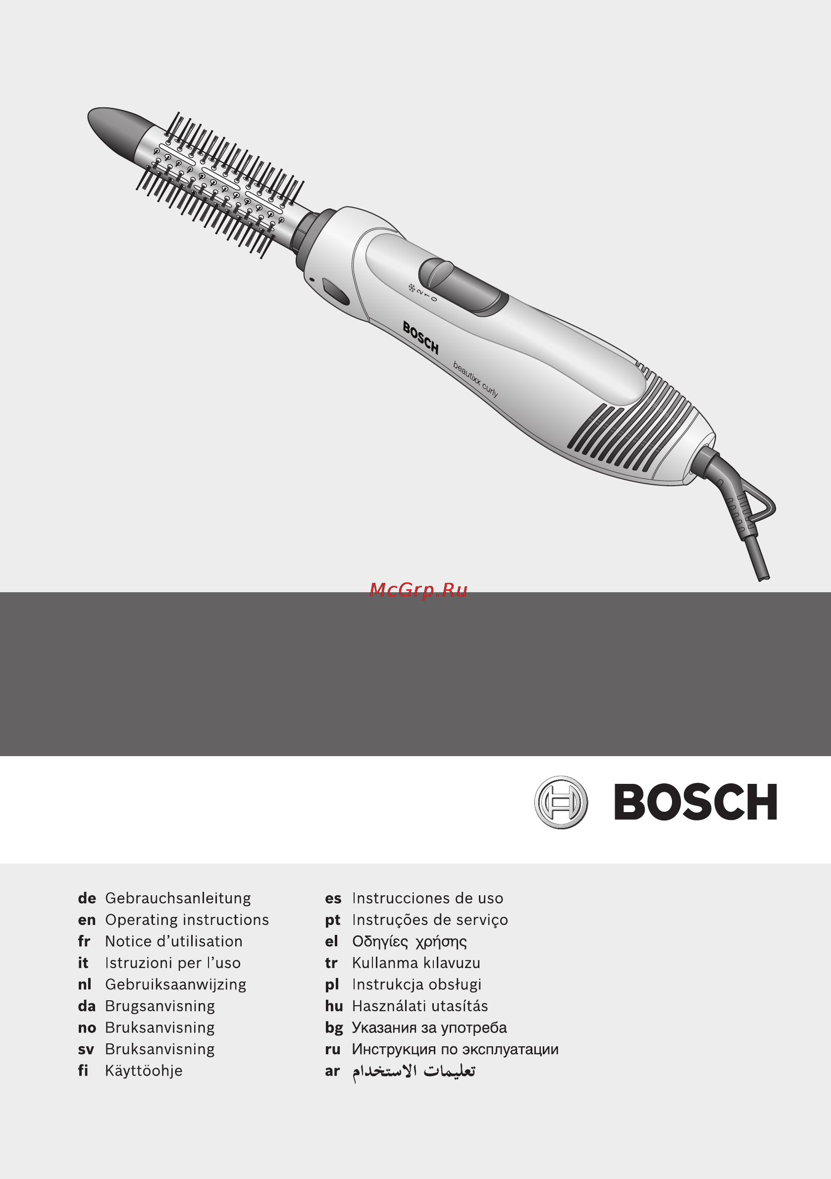 Bosch PHA 2300 Инструкция по эксплуатации онлайн