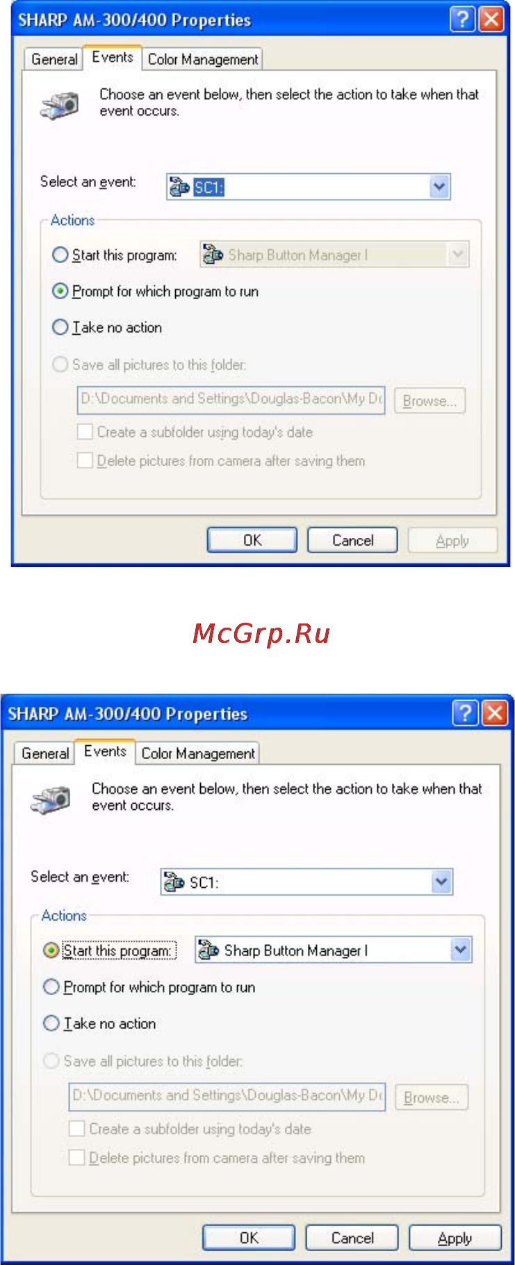 Sharp AM-400 [130/167] Сканирование с панели управления
