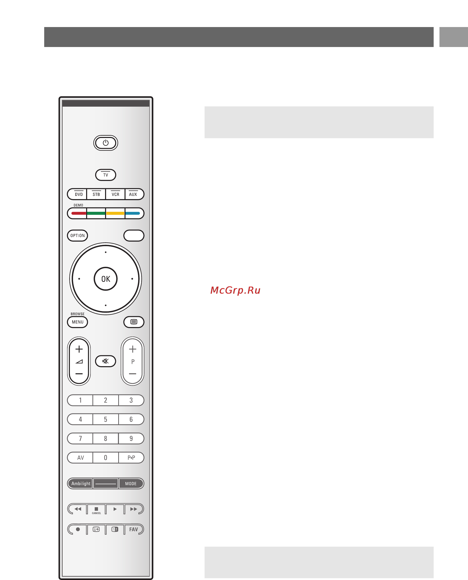 Philips 32PF9731D [5/87] Использование пульта дистанционного управления rc4401