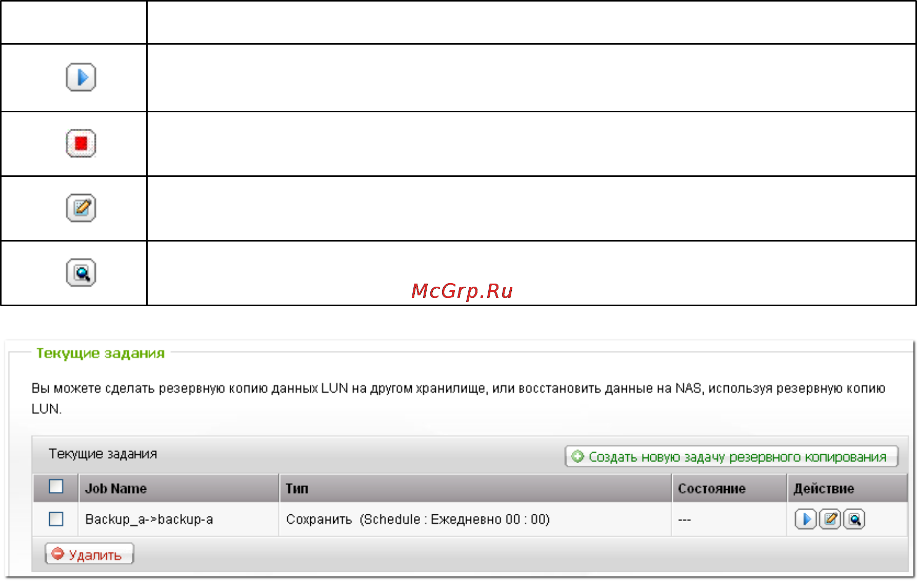 Qnap TS-419U+ [177/729] Кнопка описание