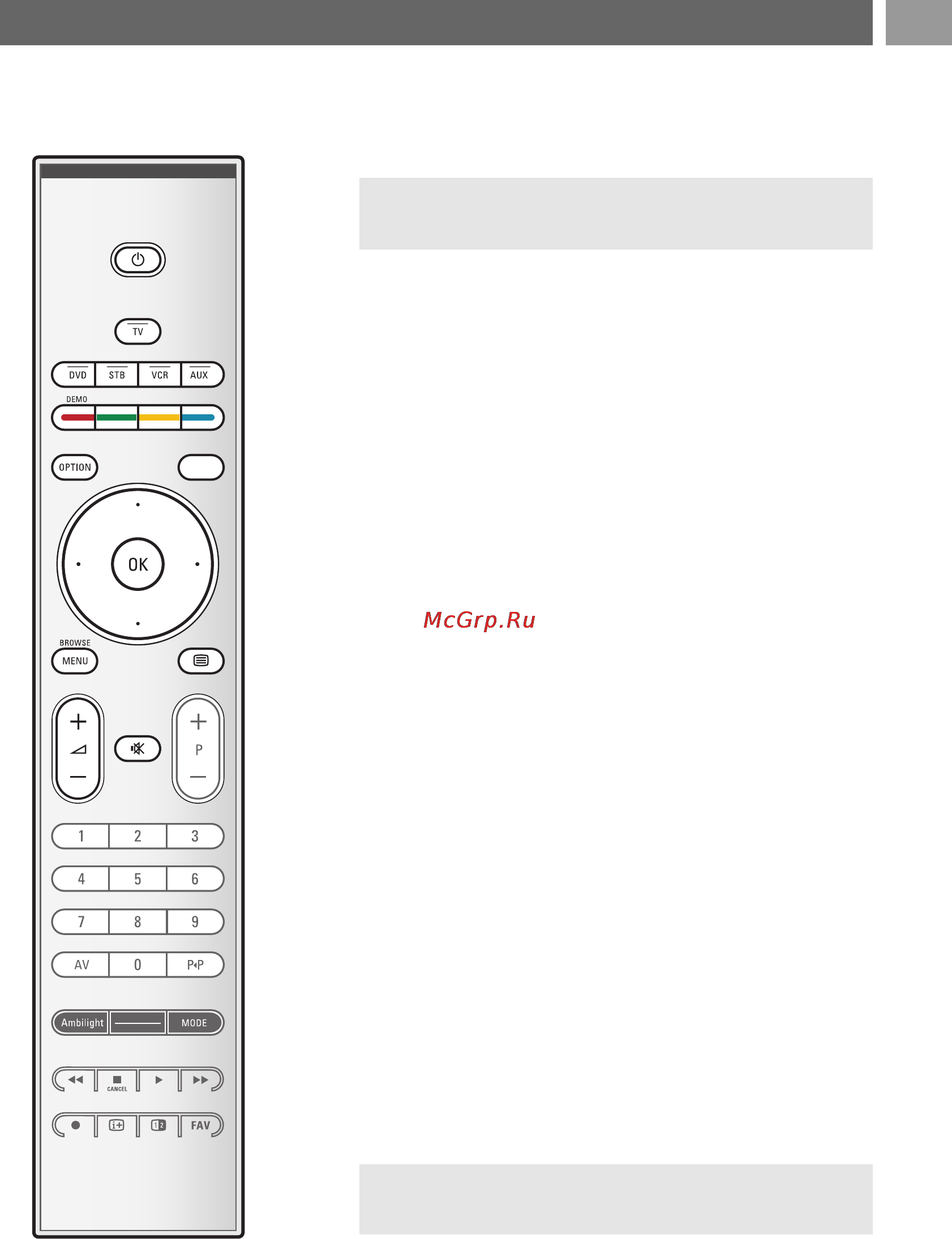 Philips 42PF9641D [5/65] Использование пульта дистанционного управления rc4401