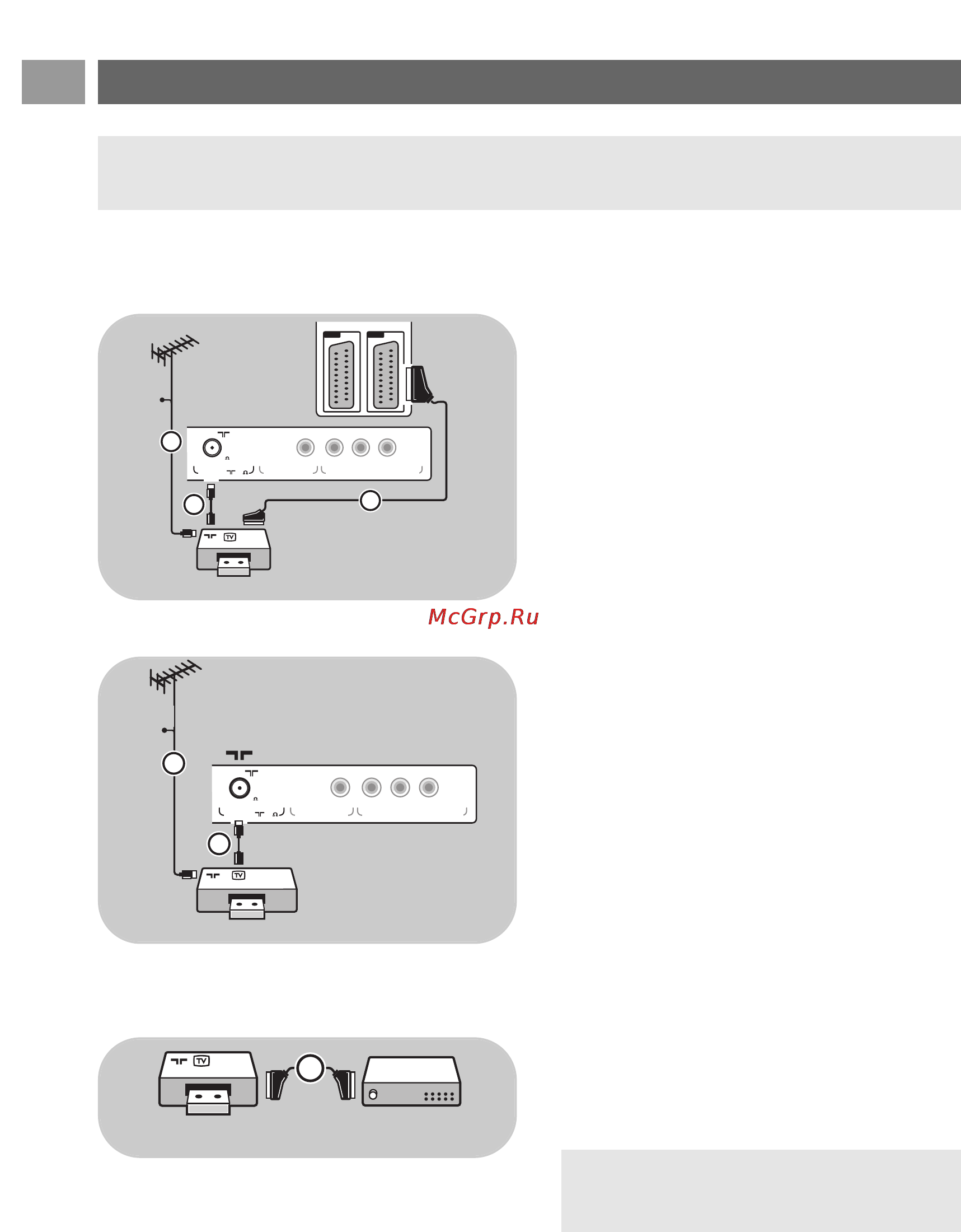 Philips 32PF9541 [40/58] Подключение видеомагнитофона или устройства записи dvd