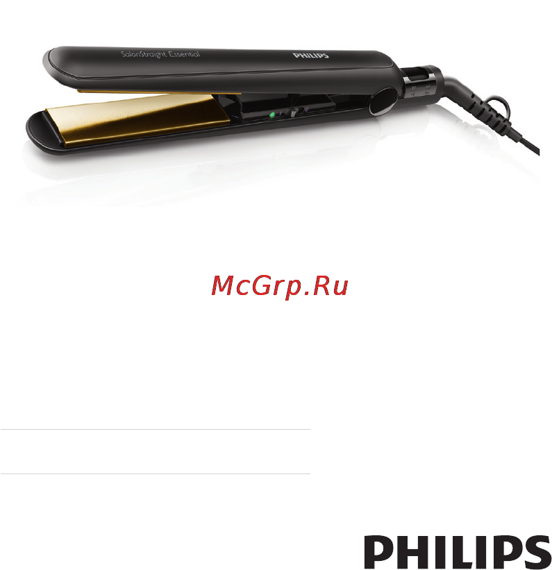 Philips HP 8310 SalonStraight Active Ion Инструкция по эксплуатации онлайн