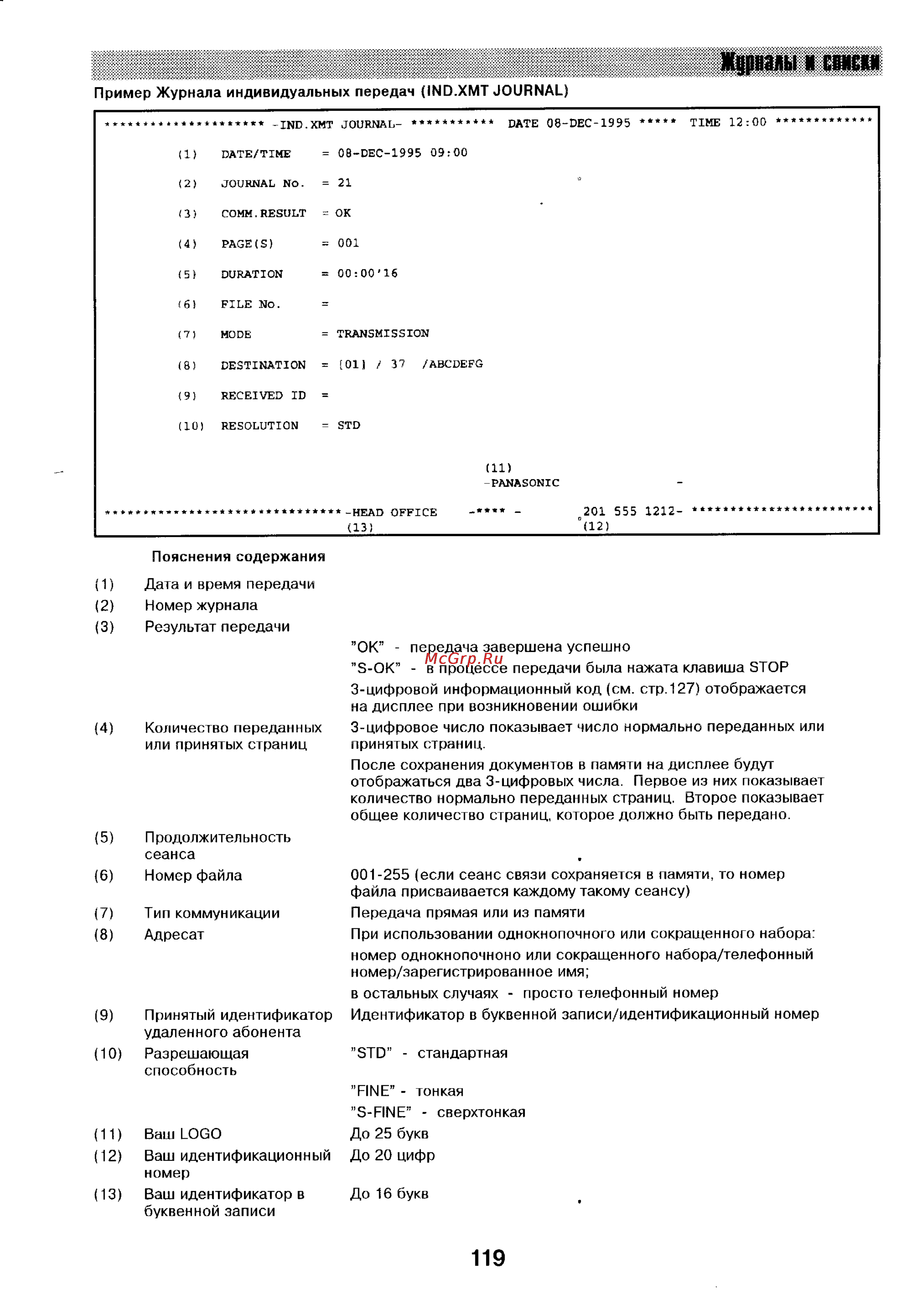 Panasonic UF-744 [118/156] Ждраалы к свисли