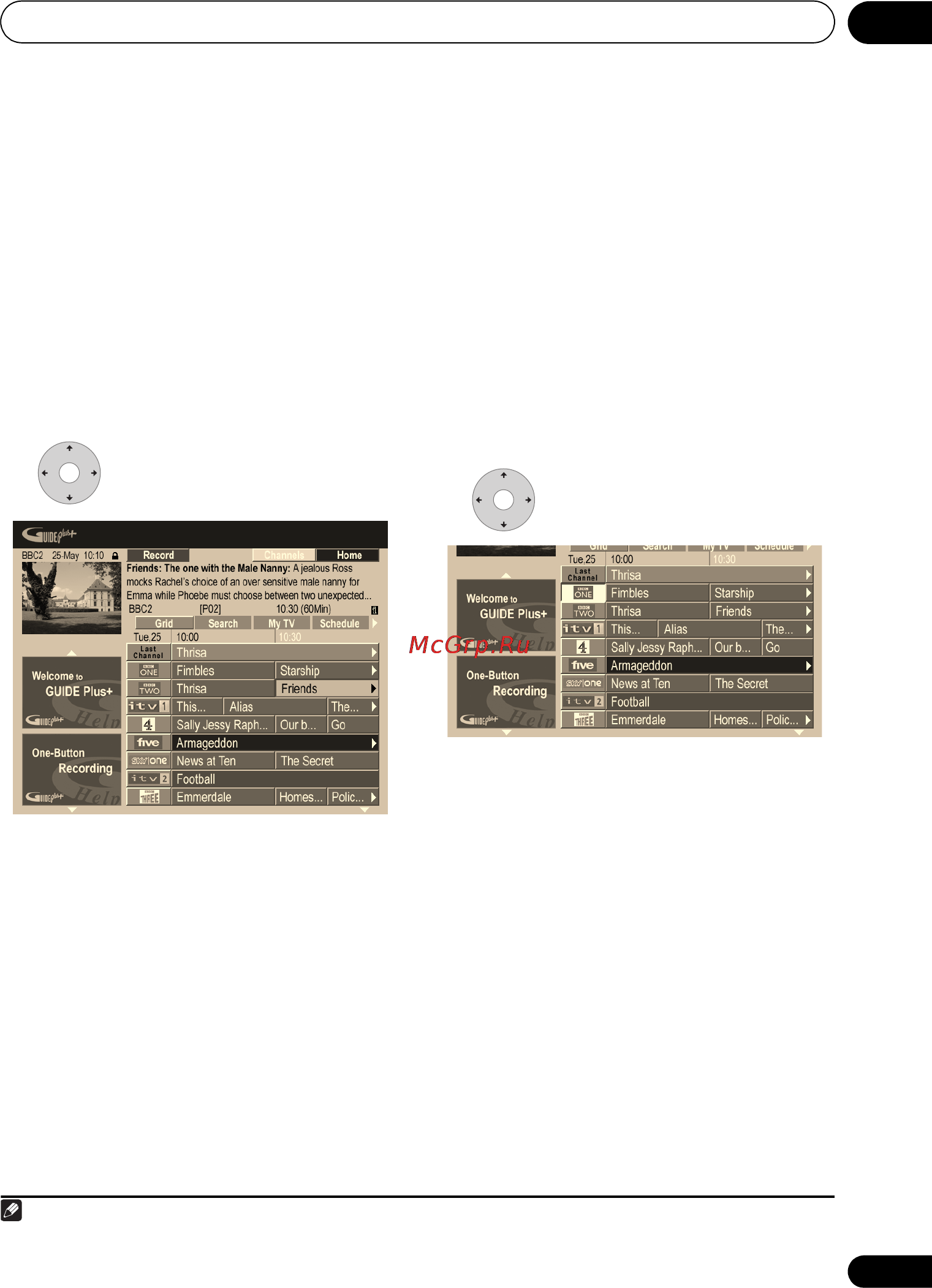 Pioneer DVR-645H-S [41/162] Использование электронной телепрограммы guide plus