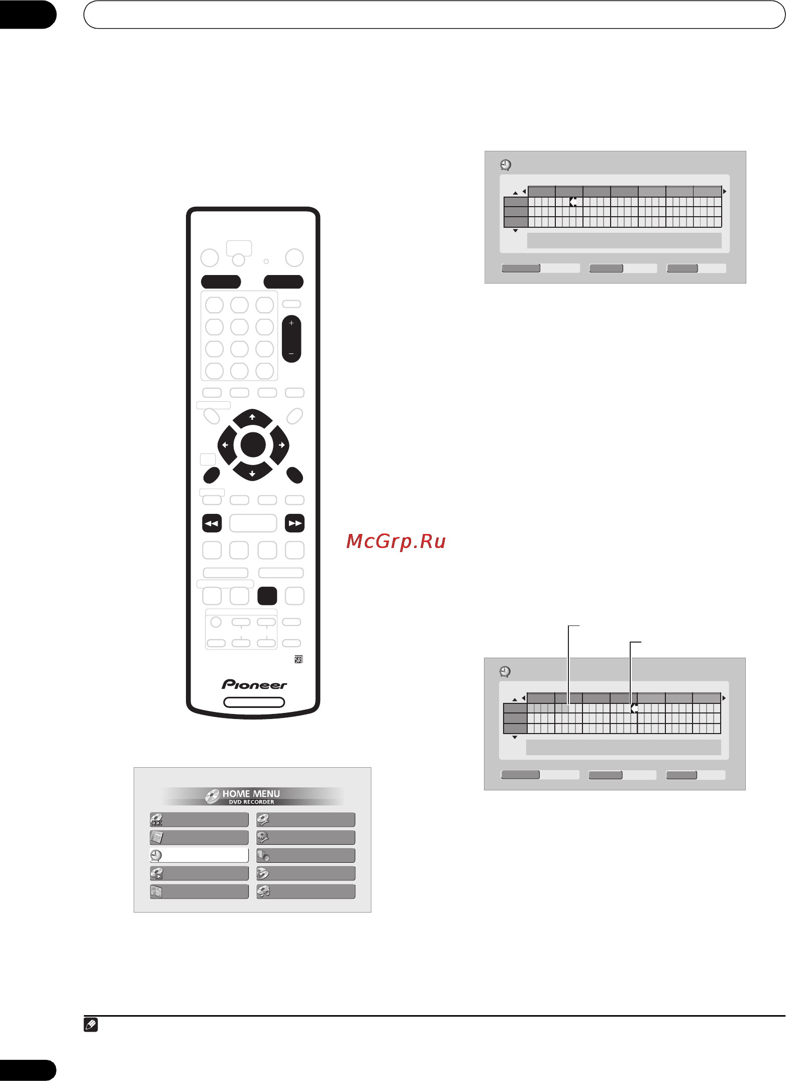 Pioneer DVR-530H-S [54/126] Easy timer recording простая запись по таймеру