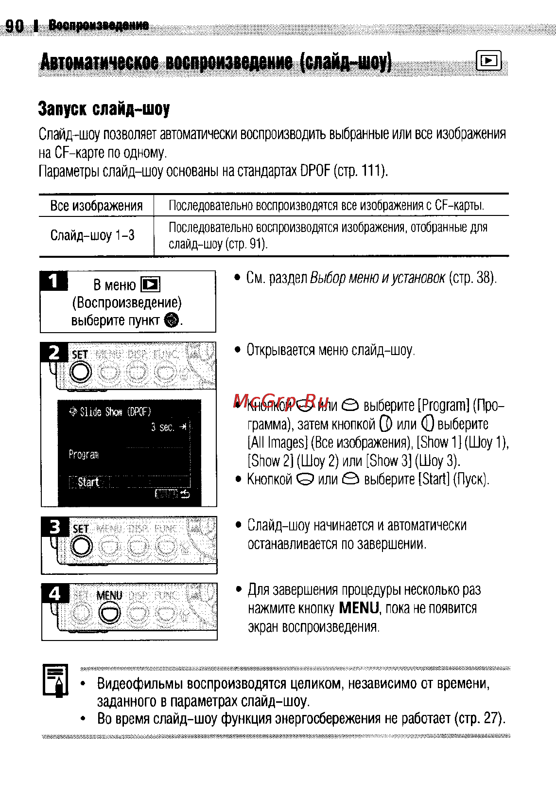 Canon IXUS 400 [93/161] Запуск слайд шоу