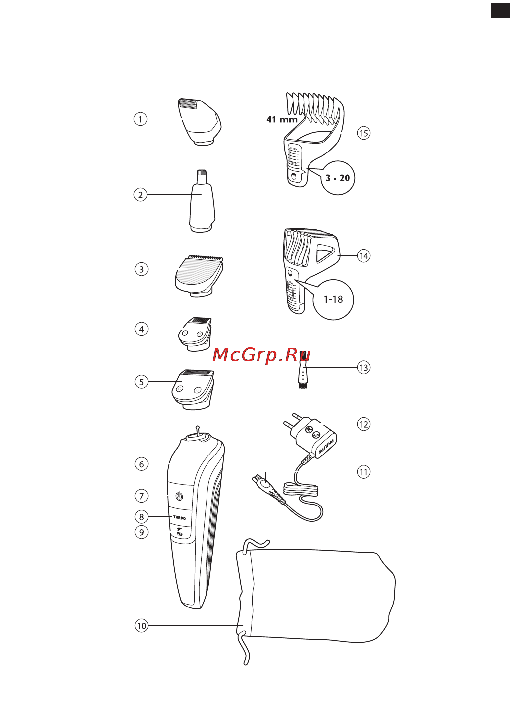 Philips QG3371 Инструкция по эксплуатации онлайн [2/213] 38011