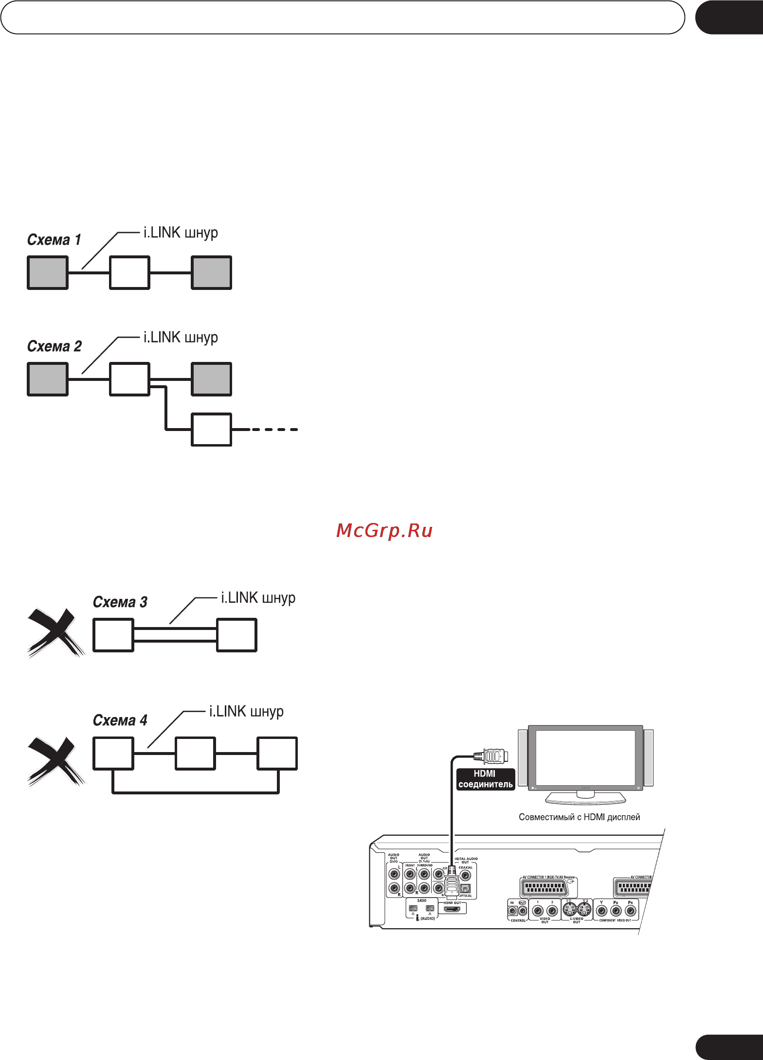 Pioneer DV-868AVi [21/98] Подсоединение посредством hdmi