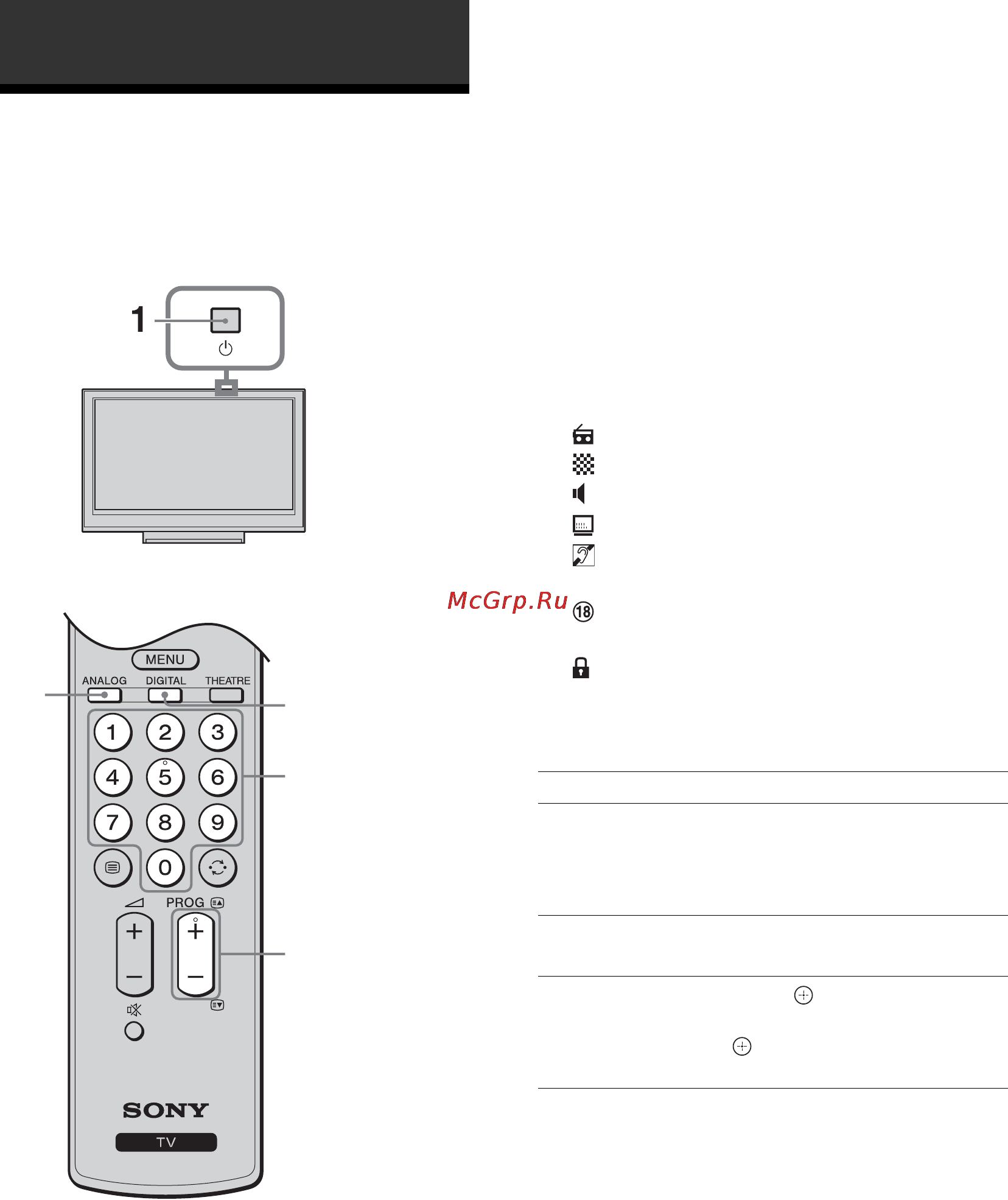 Sony KDL-26T3000 [148/204] Sledovanie televízneho prijímača