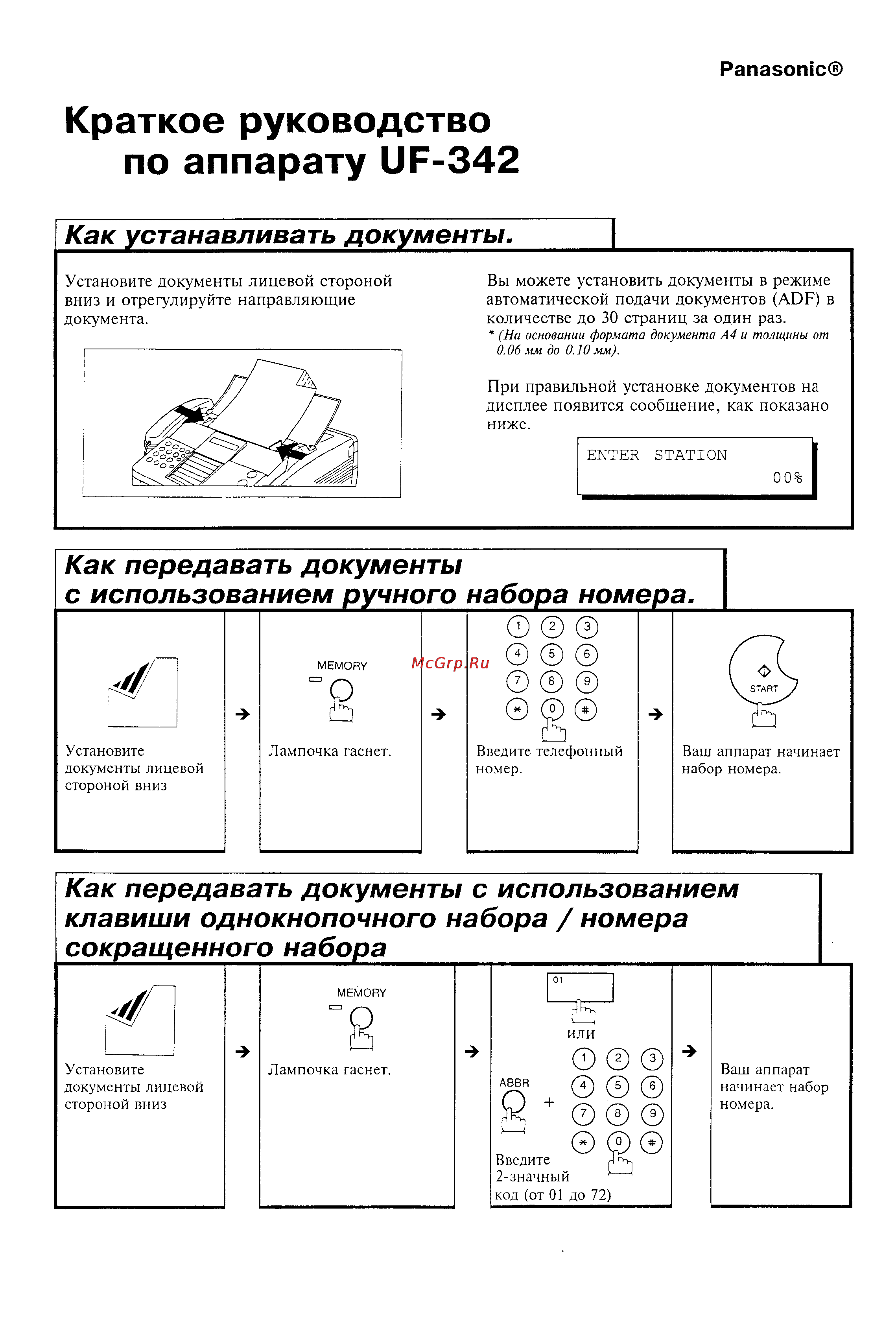 Panasonic UF-342 Инструкция по эксплуатации онлайн [164/165] 38028