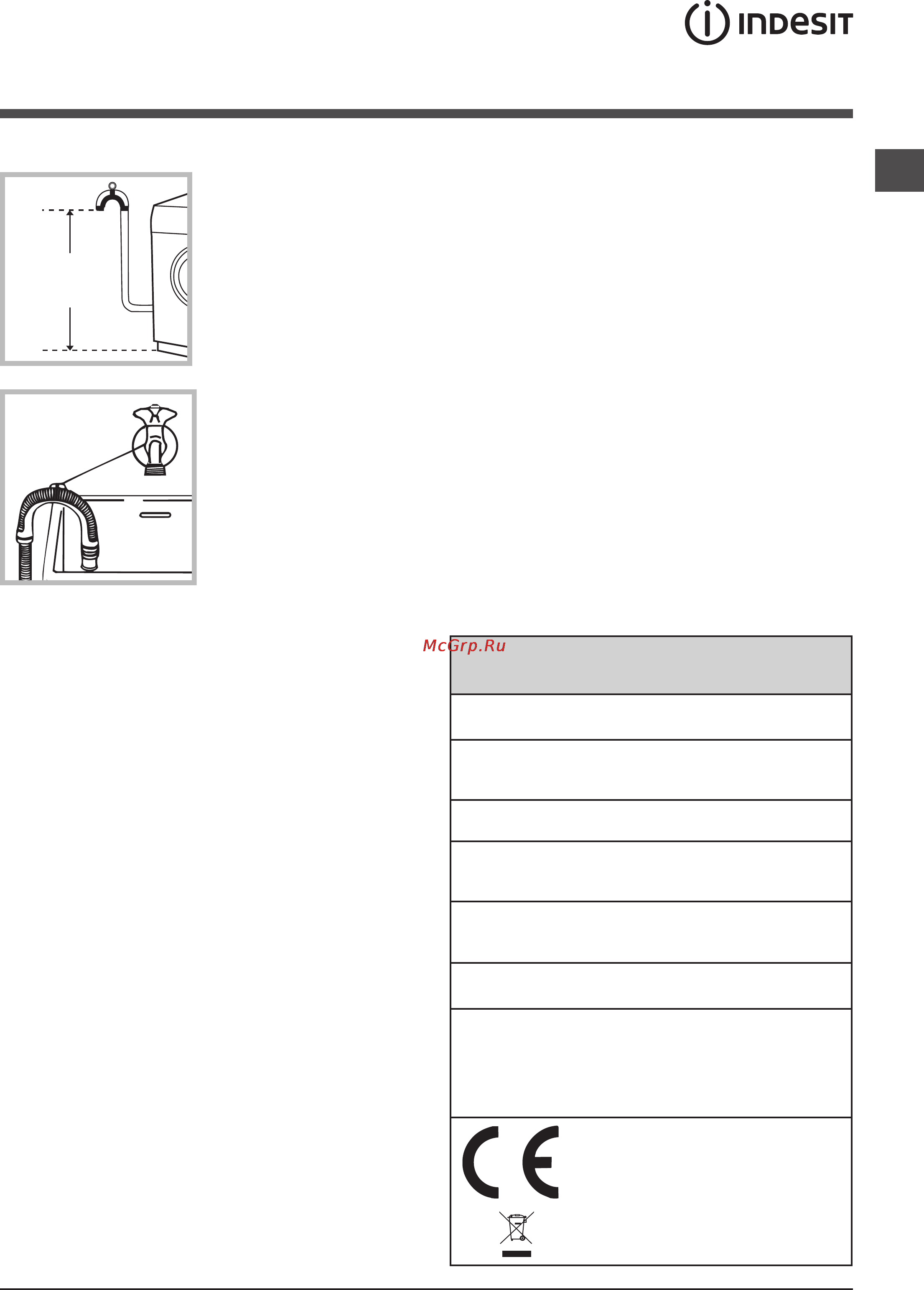 Indesit IWUD 4105 [3/12] Первый цикл стирки