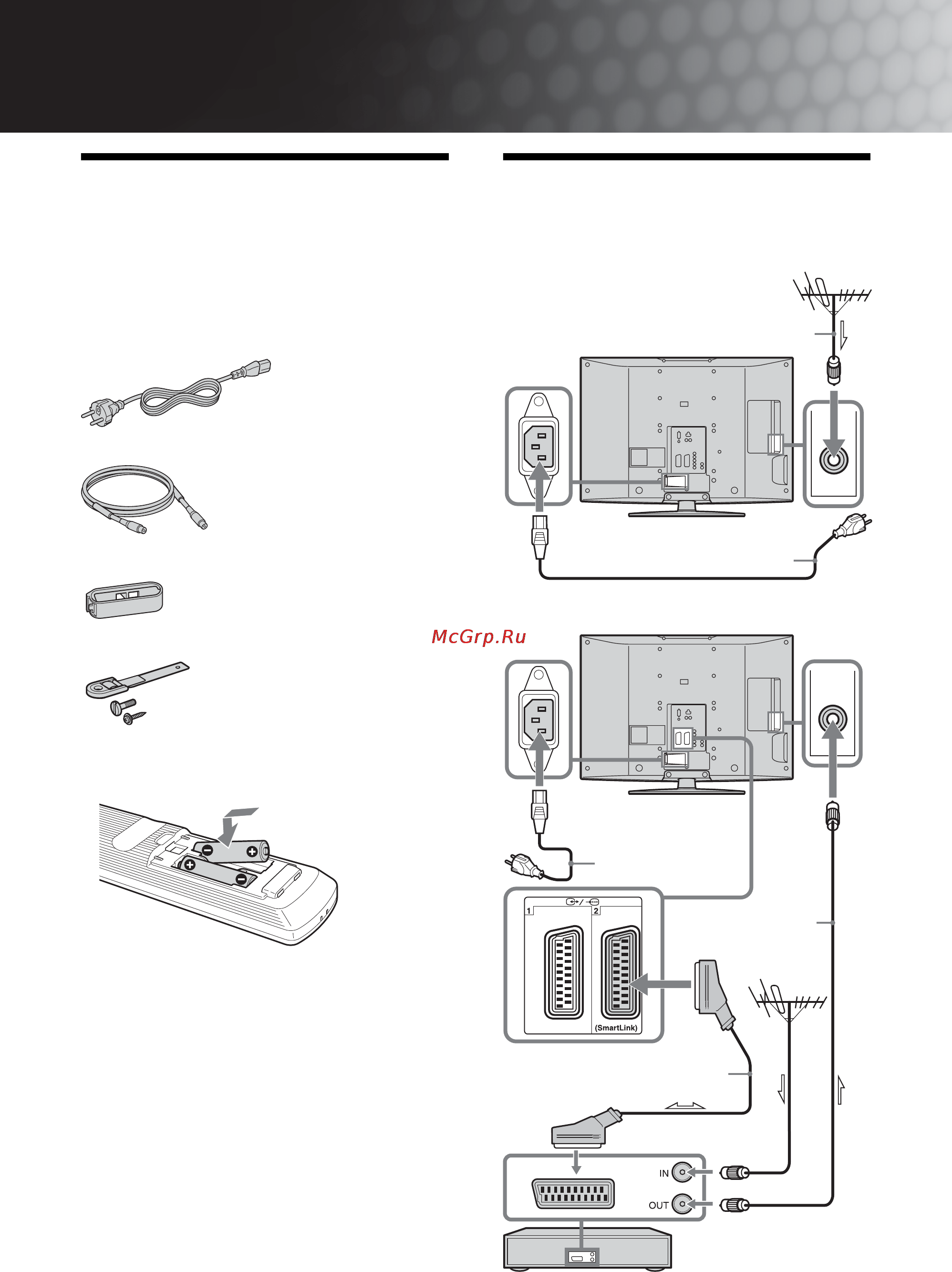 Sony KDL-26S2020 [90/132] Informacje i czynności wstępne