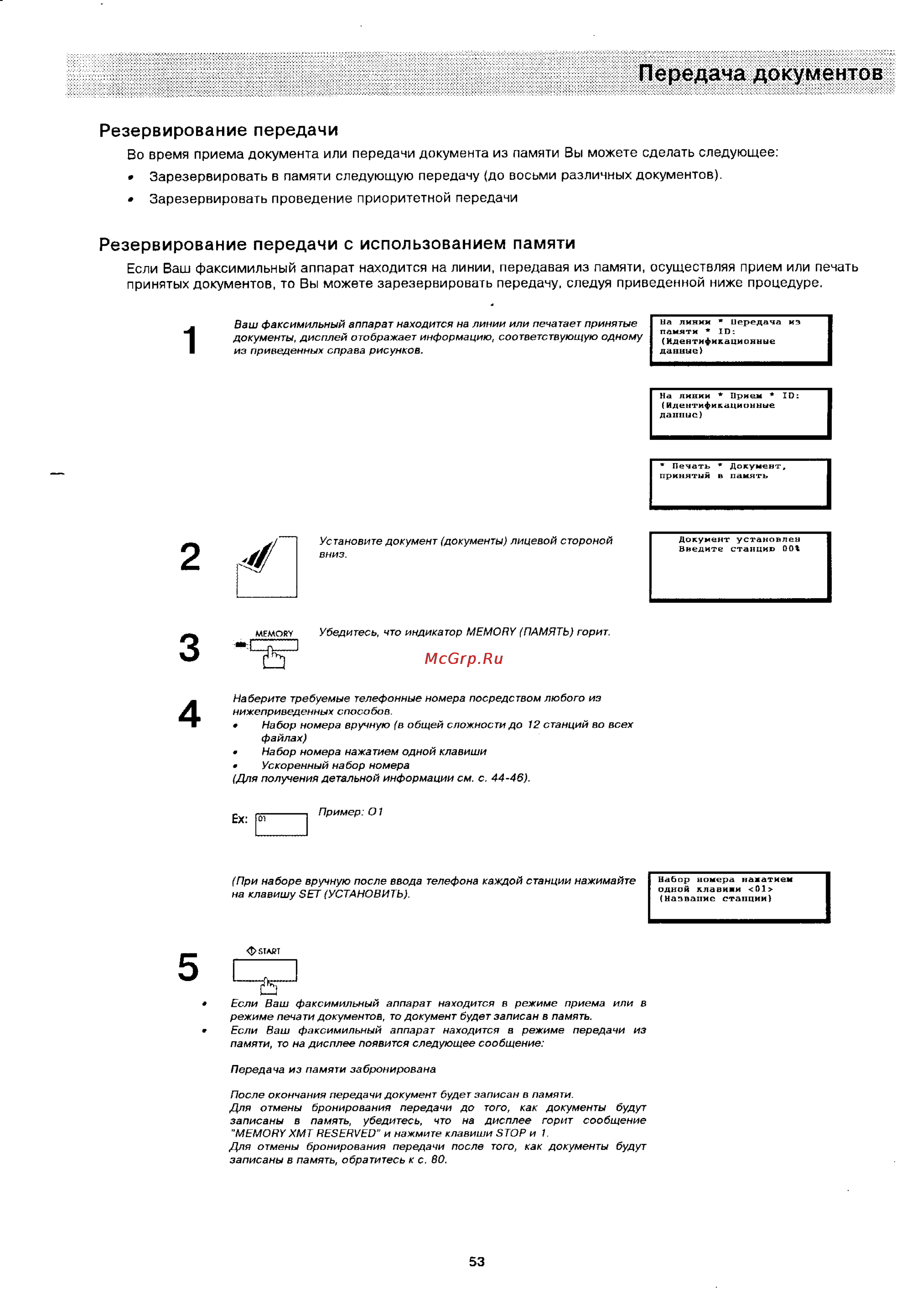 Panasonic UF-322 [52/145] Передача документов