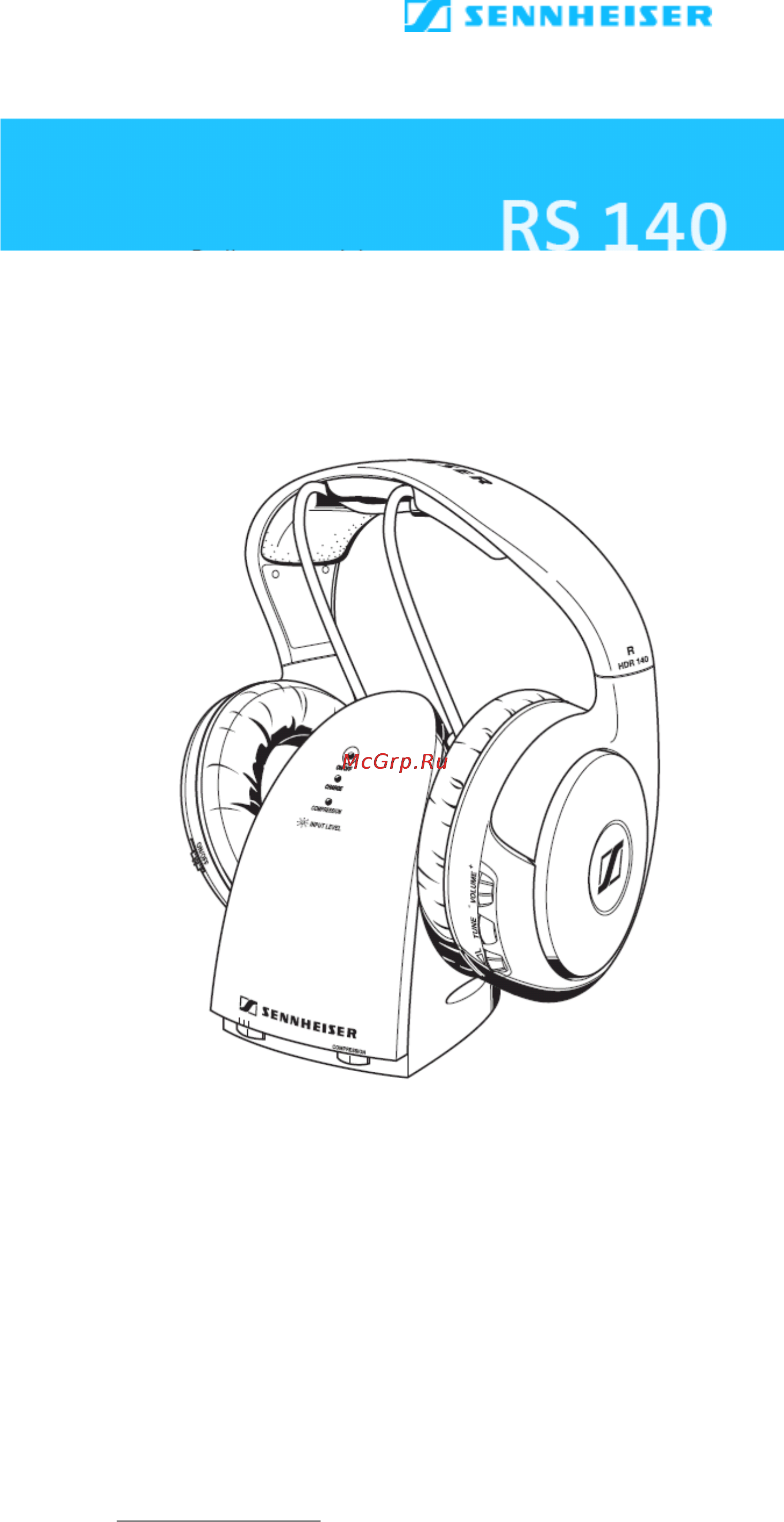 Sennheiser RS-140 Инструкция по эксплуатации онлайн