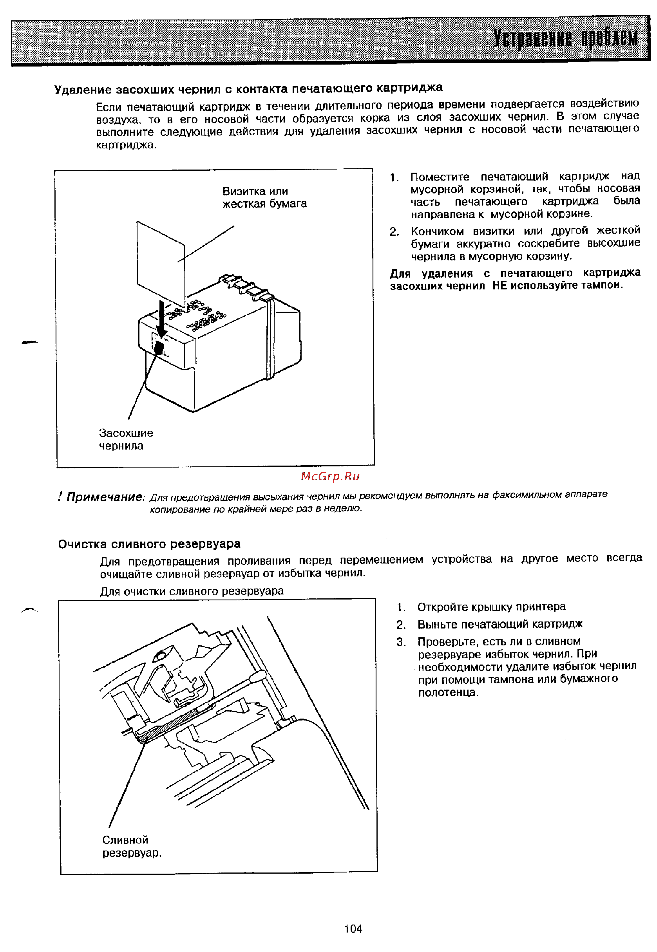 Panasonic UF-321 [100/117] Примечание
