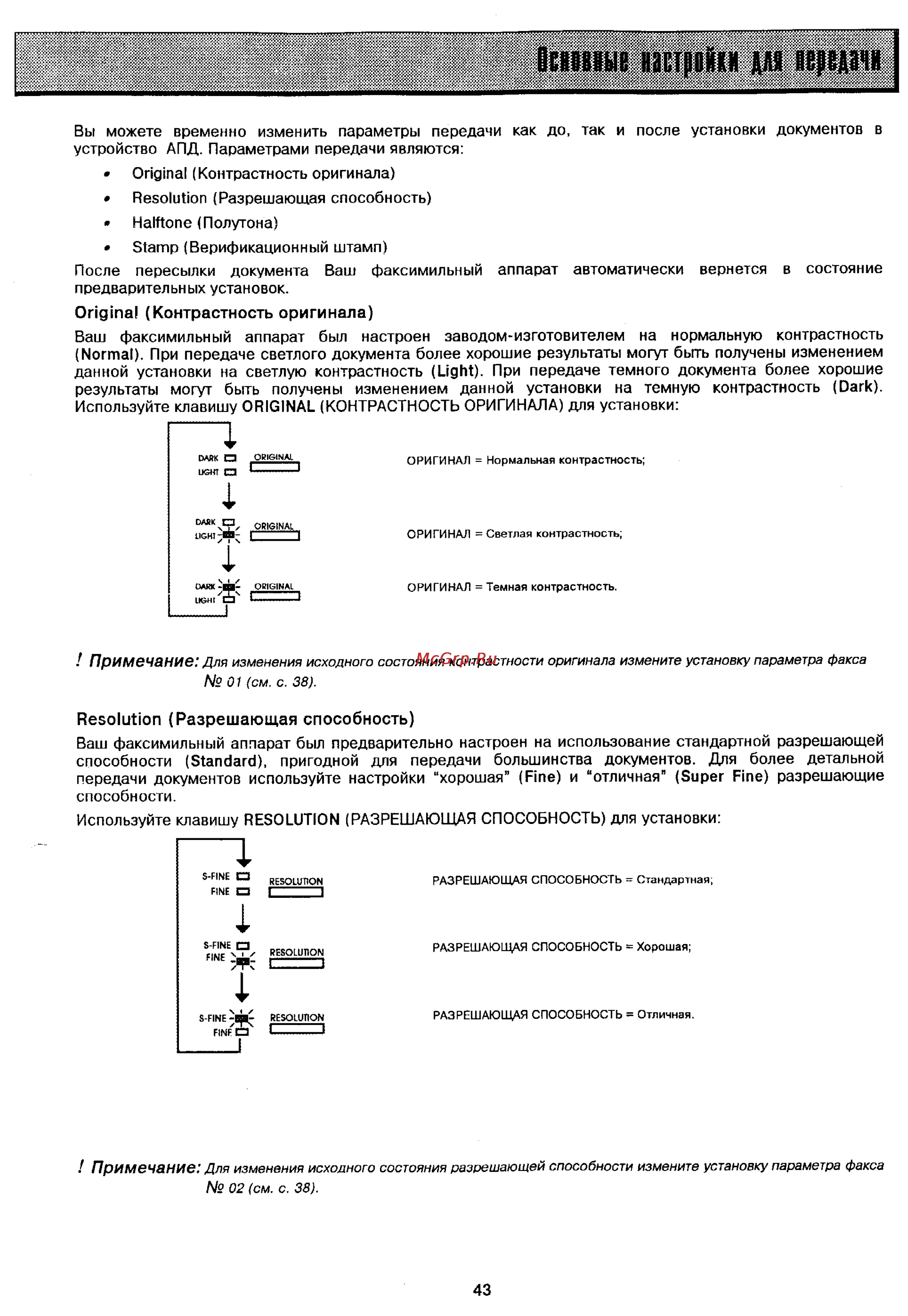 Panasonic UF-321 [41/117] Примечание