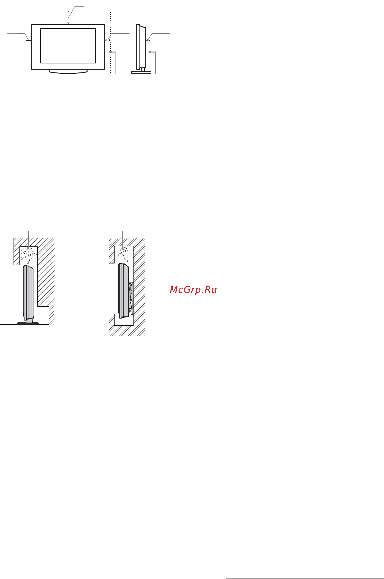 Sony BRAVIA KDL-32S5500 [11/44] Запрещенные типы установки