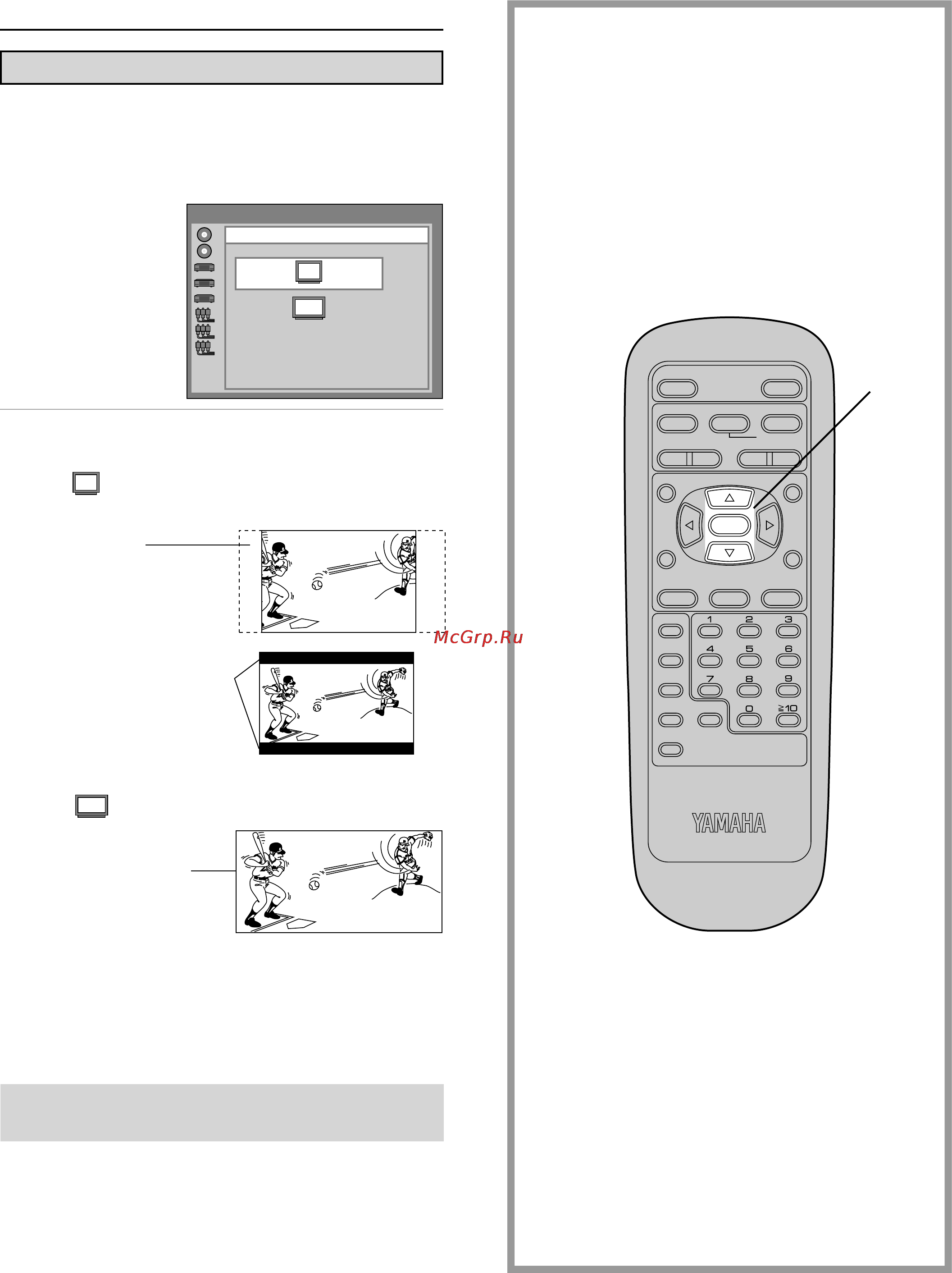 Yamaha DVD-S700 [36/48] Selecting tv screen type
