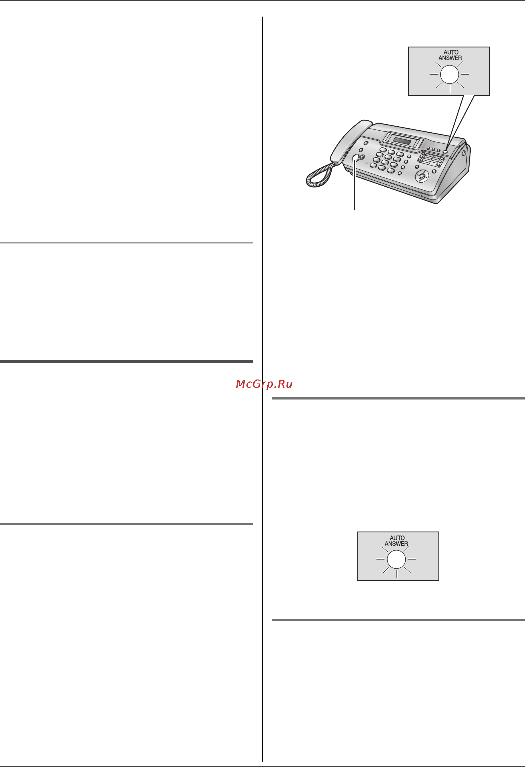 Panasonic KX-FT938RU [24/56] Использование автоответчика и или факса режим ао факс в качестве телефона только kx ft938