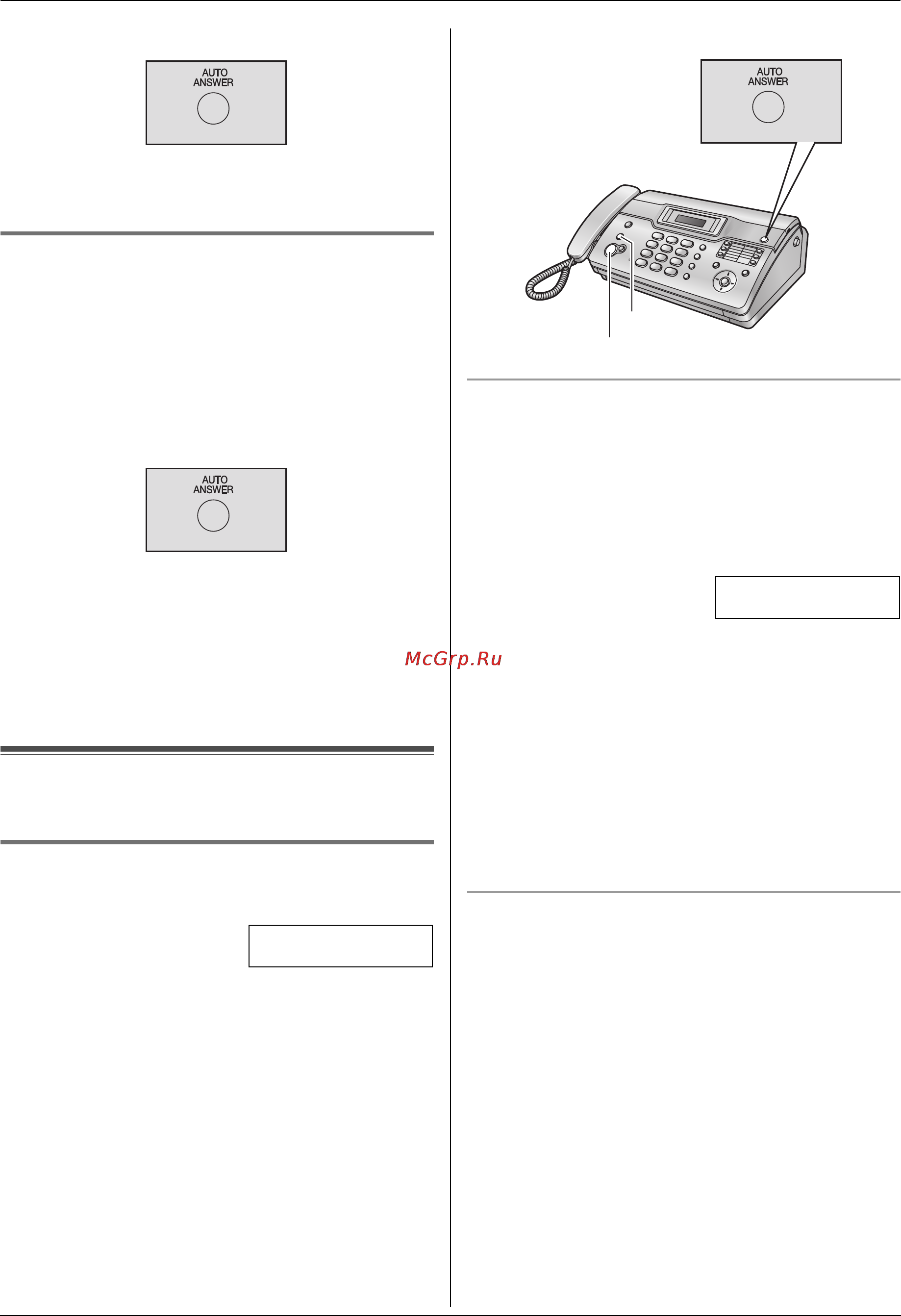 Panasonic KX-FT932RU [25/56] Прием факса вручную режим автоответа выкл