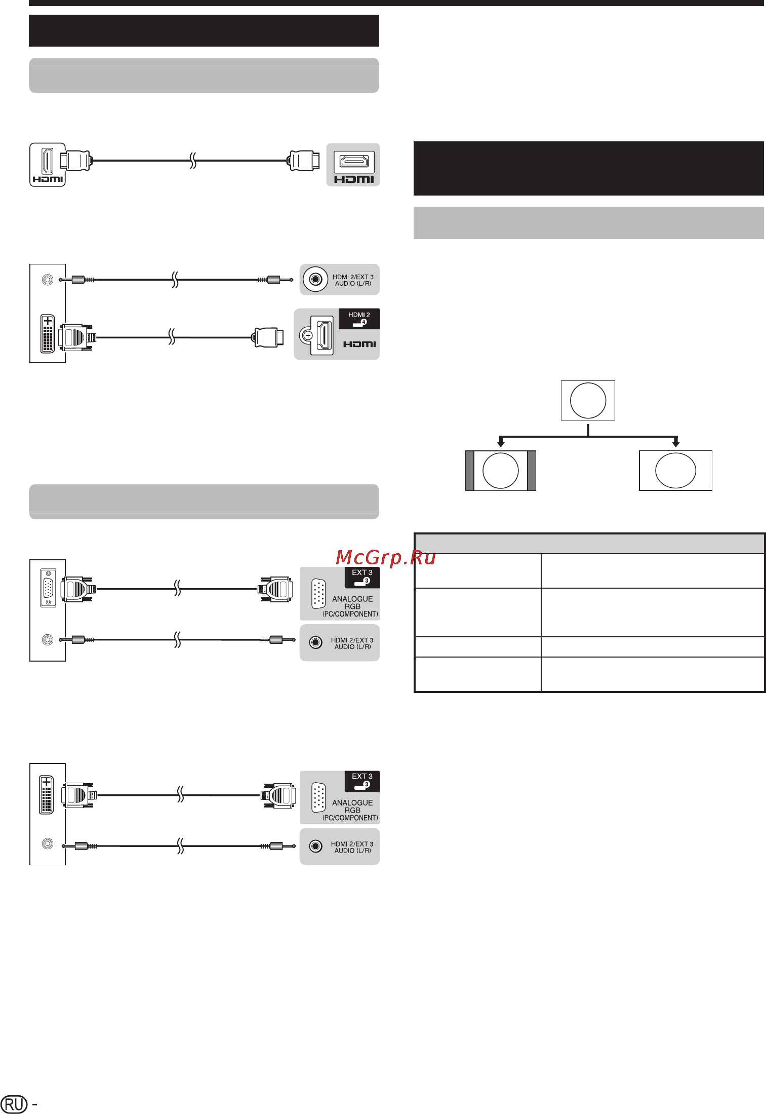 Sharp LC-52 LE822ERU [50/68] Подключение пк