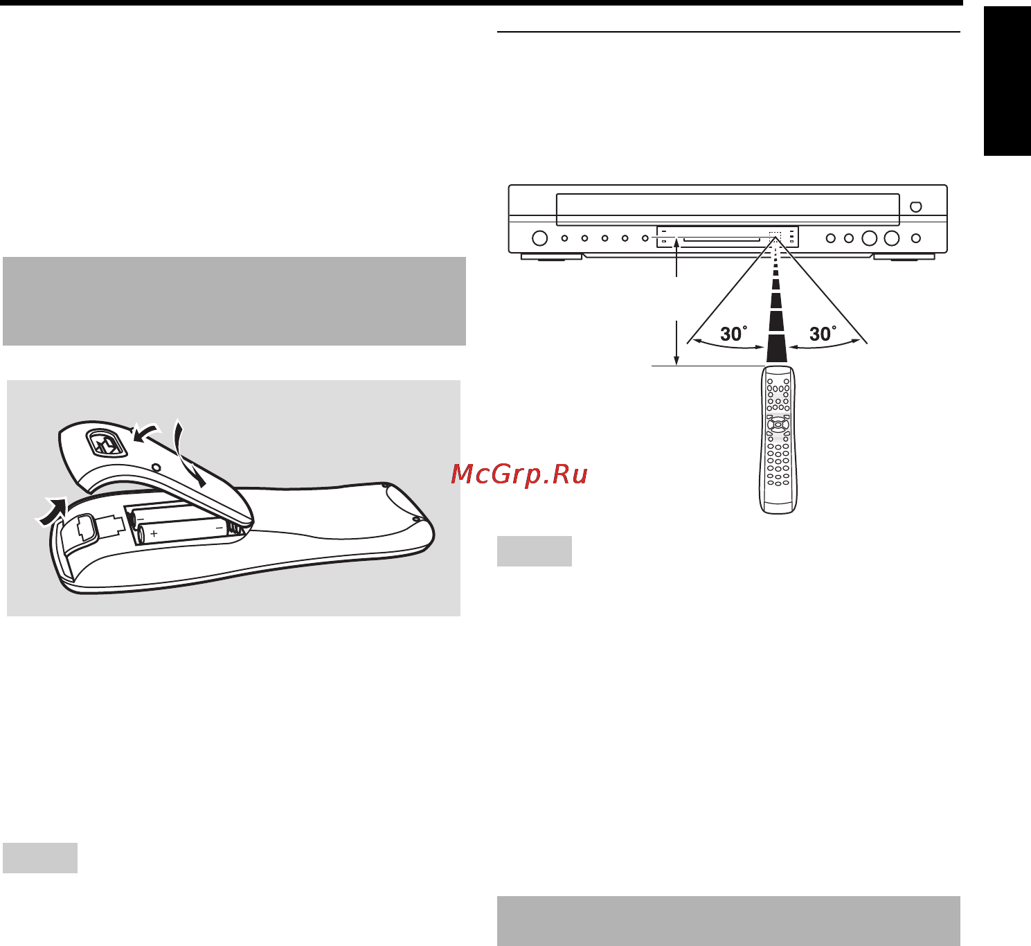 Yamaha DVD-C961 [19/51] Step 1 inserting batteries into the remote control