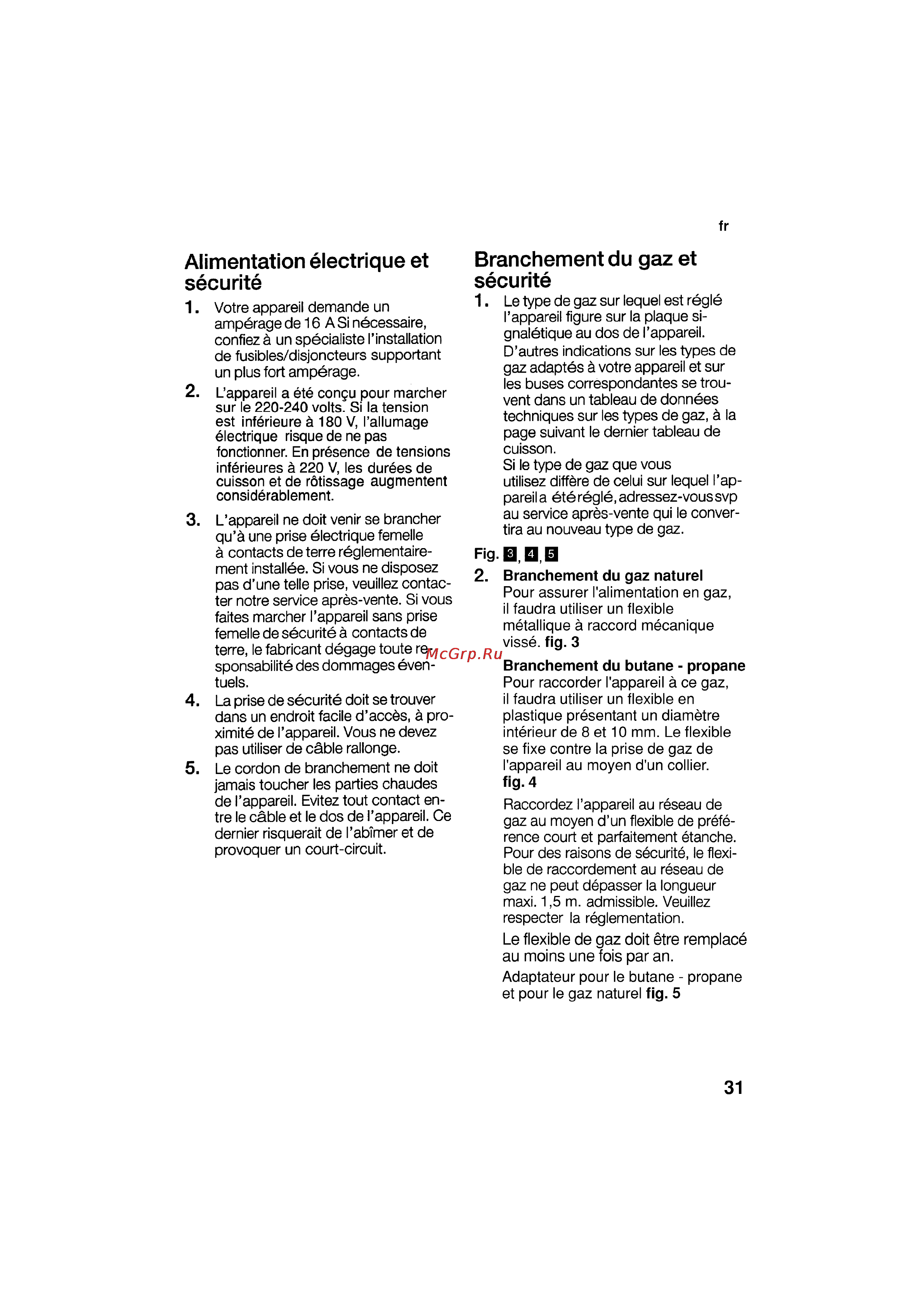 Bosch HSG 142 E EU [31/124] Alimentation électrique et sécurité