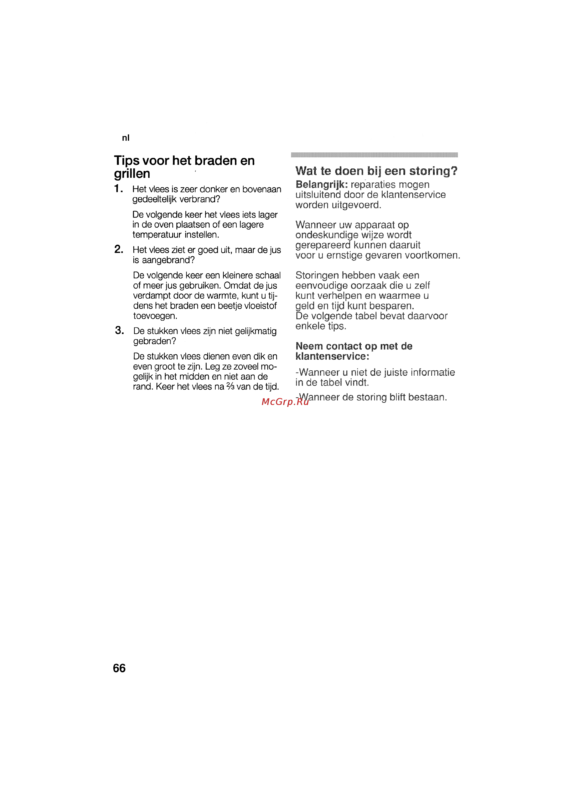 Bosch HSG 142 E EU [66/124] Tips voor het braden en grillen