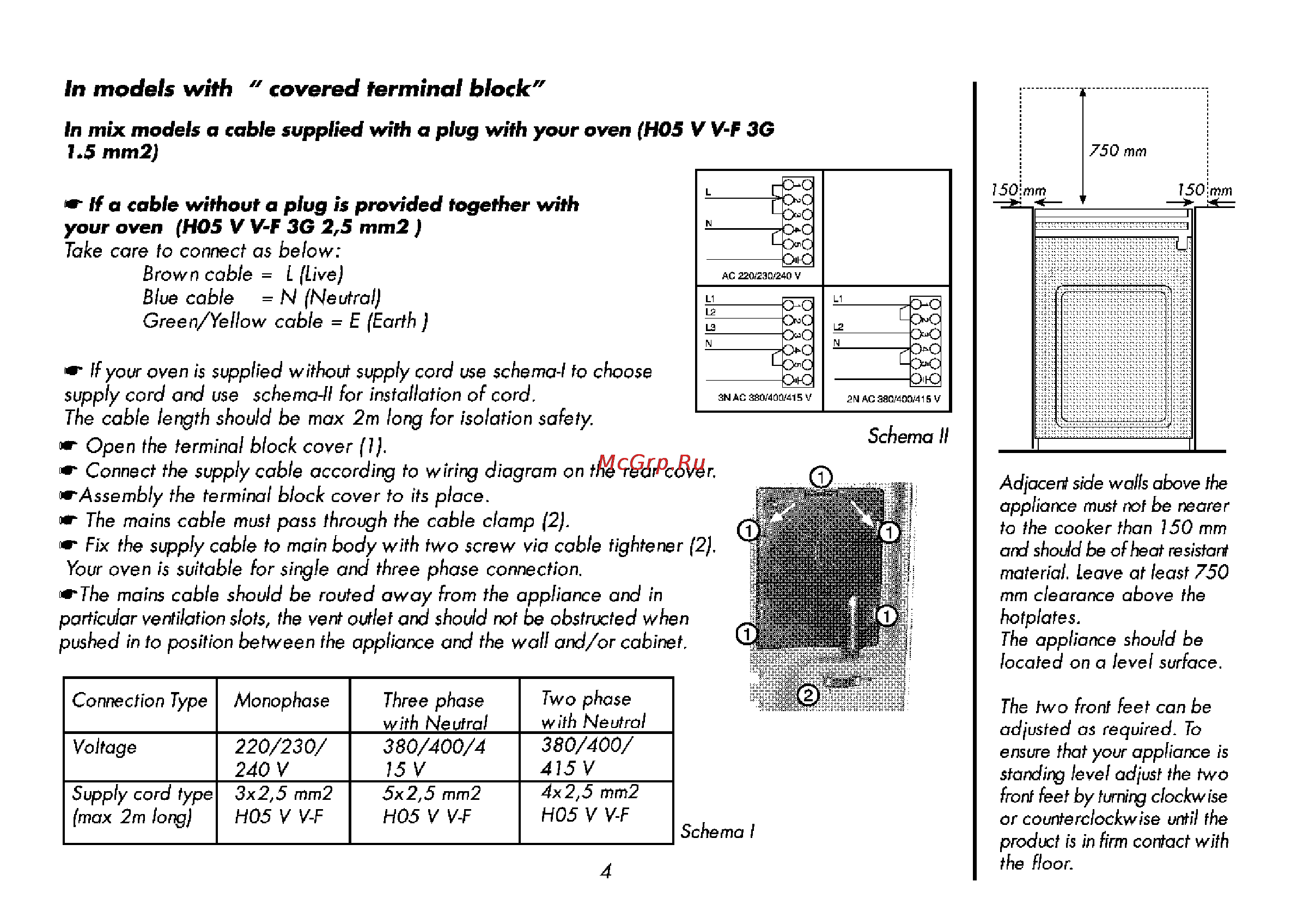 Beko M 6604 CTW [35/64] If a cable without a plug is provided together with