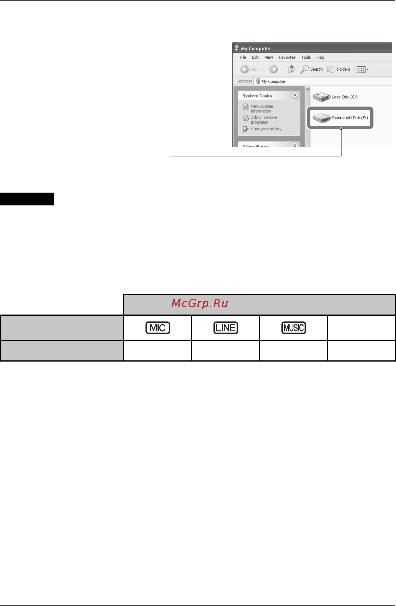 Sanyo ICR-FP 700D [45/55] Имена папок на данном устройстве