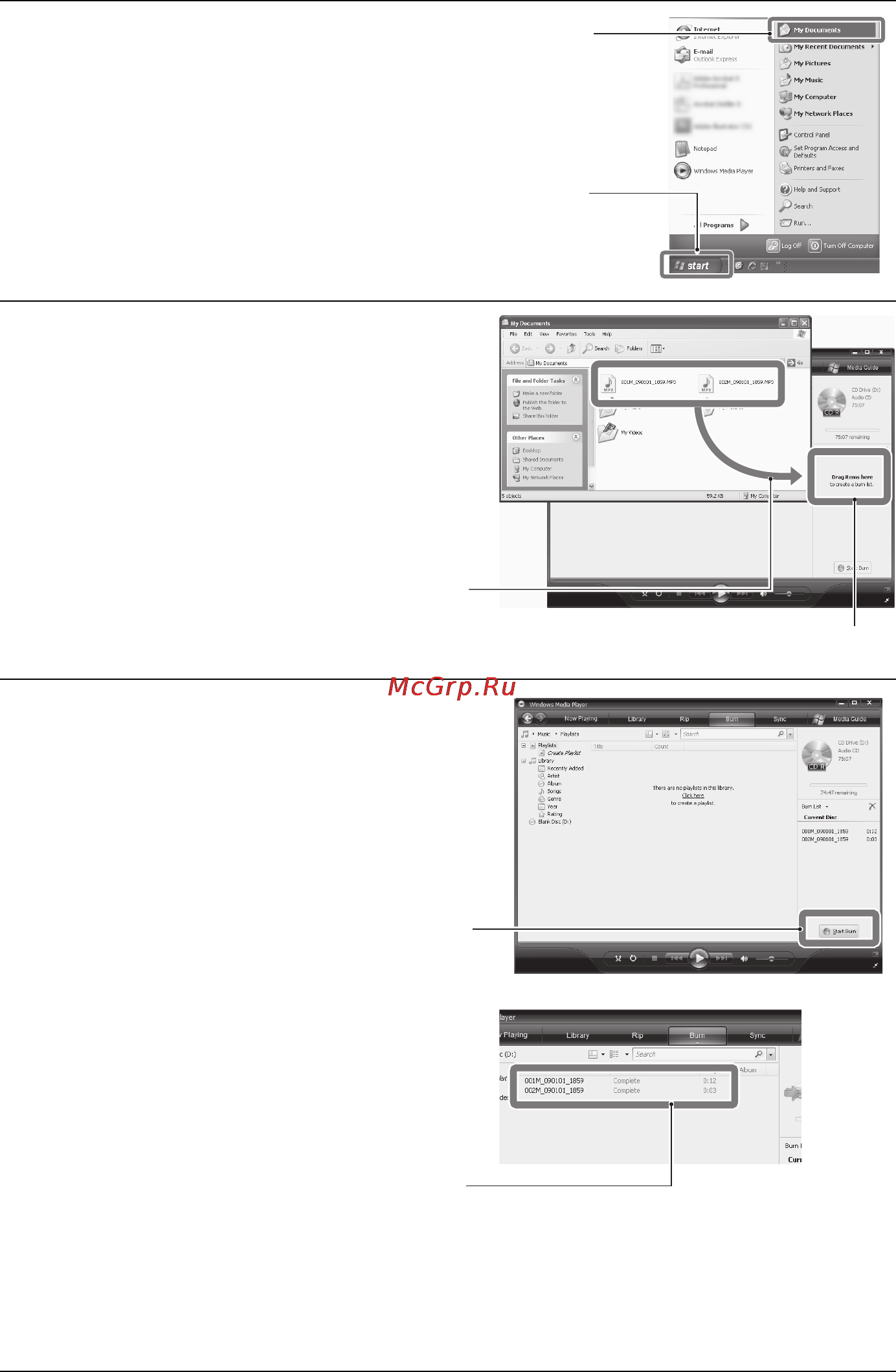 Sanyo ICR-FP 700D [49/55] Откройте папку содержащую файлы которые вы хотите ско пировать