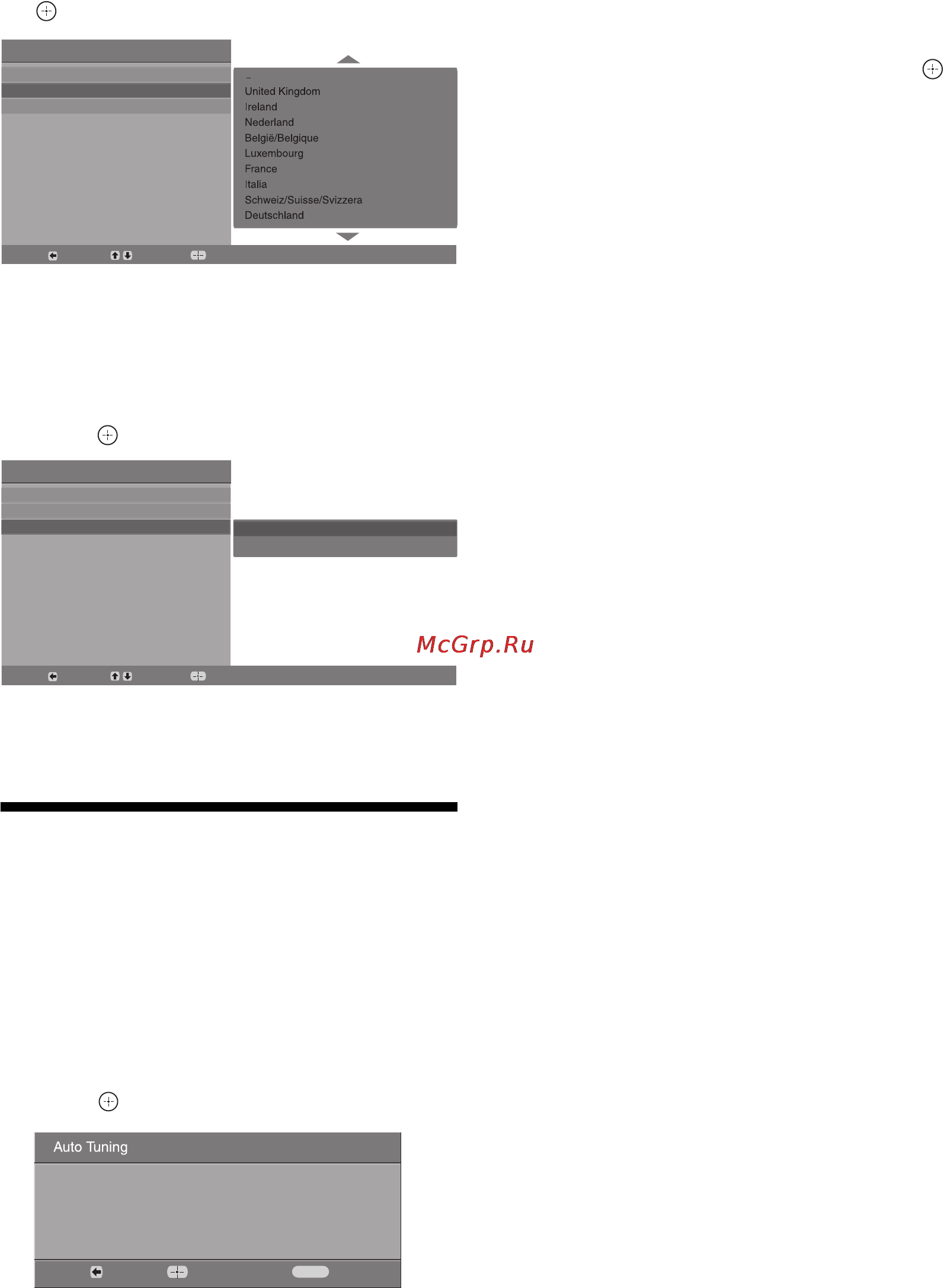 Sony KDL-26B4030 [6/65] Auto tuning the tv