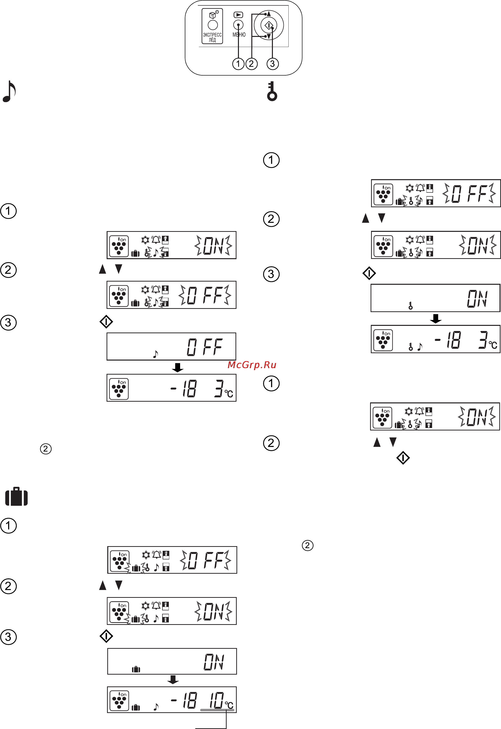 Sharp SJF96SPBE [8/11] Сигнал открытой дверцы