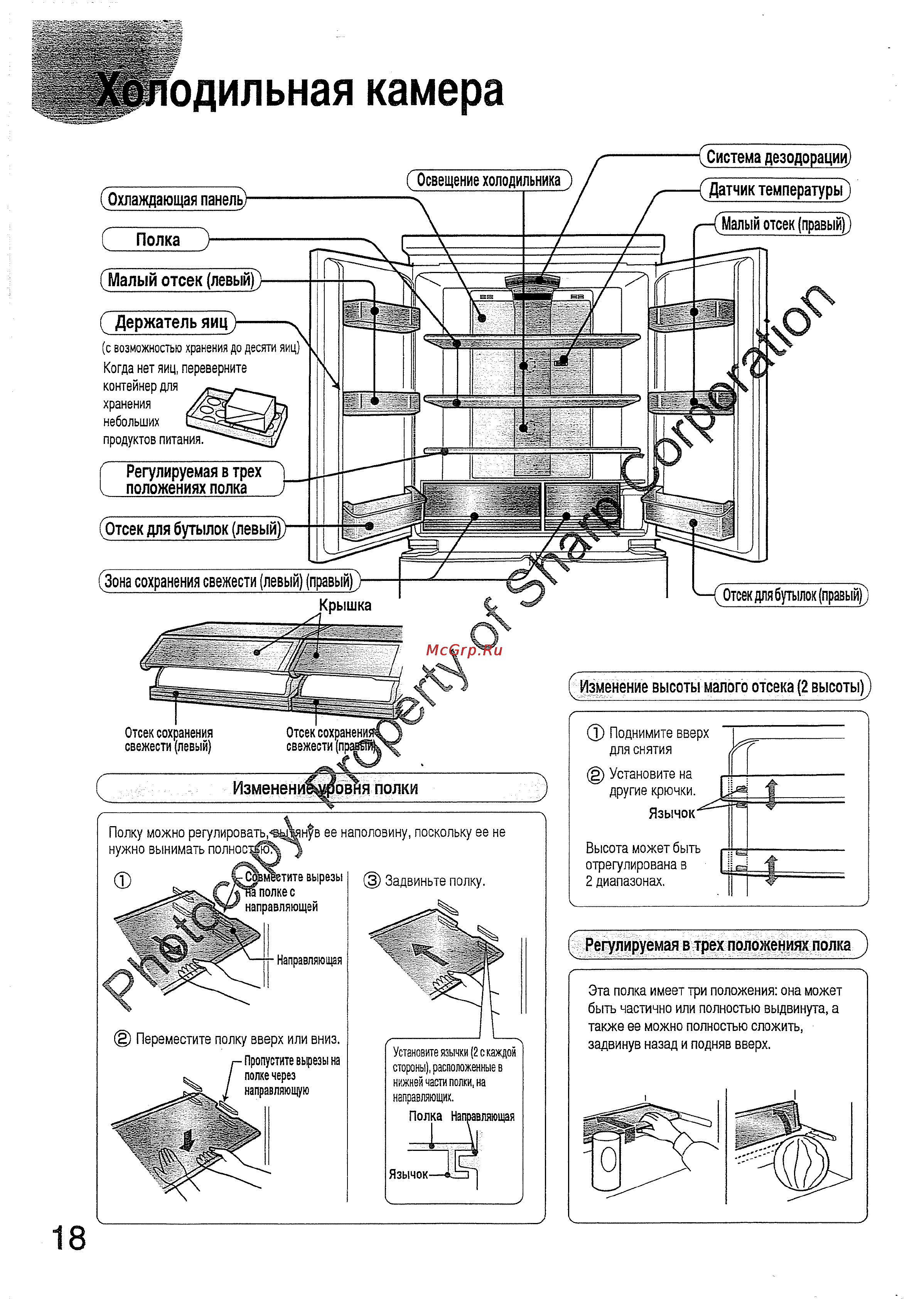Sharp SJH-511 KT [18/38] Система дезодораций