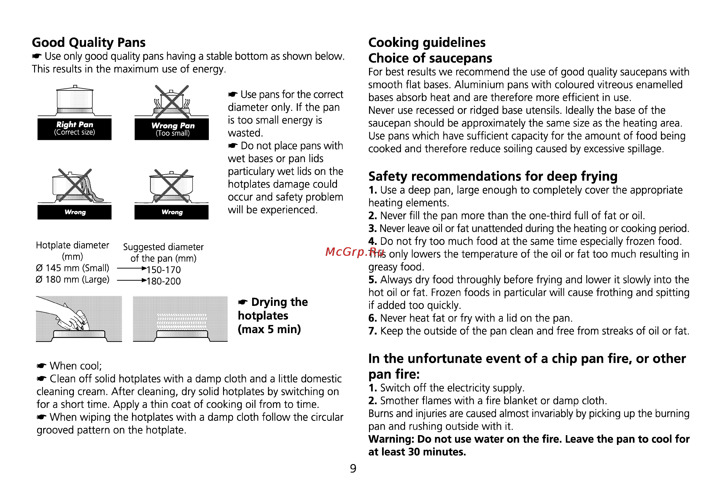 Beko ET 5614 HX [44/71] Cooking guidelines choice of saucepans