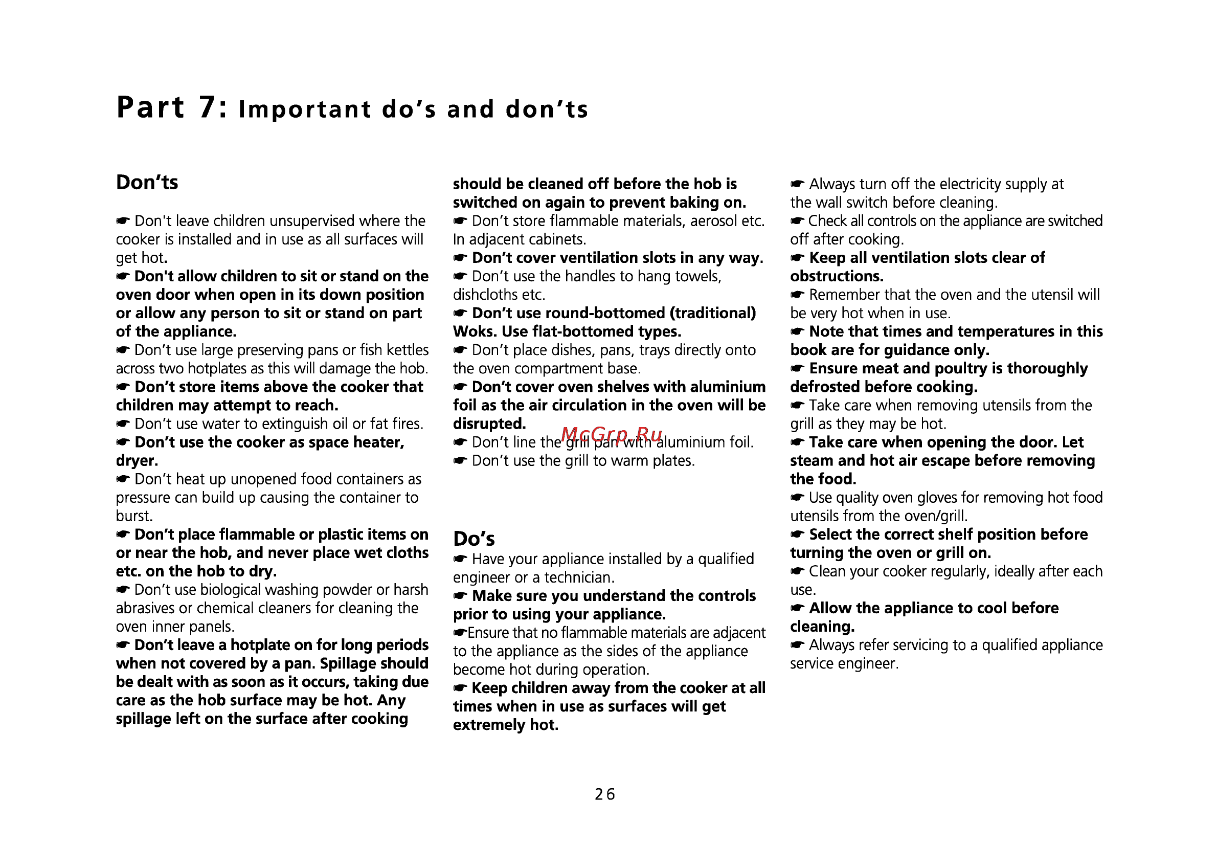 Beko ET 5614 HX [61/71] Important do s and don ts