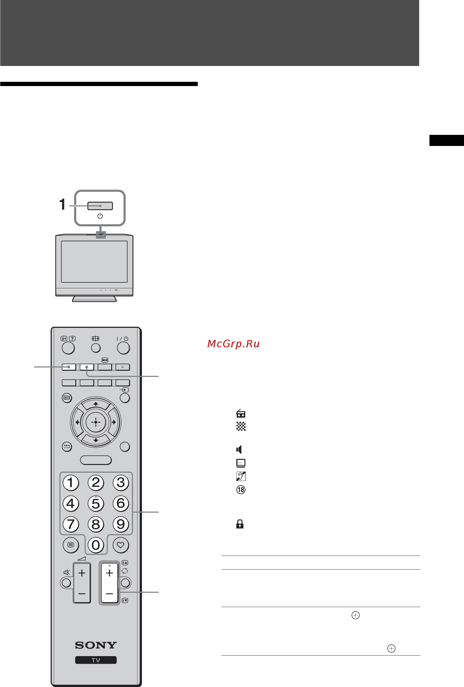 Sony KDL-26L4000 [13/75] Watching tv