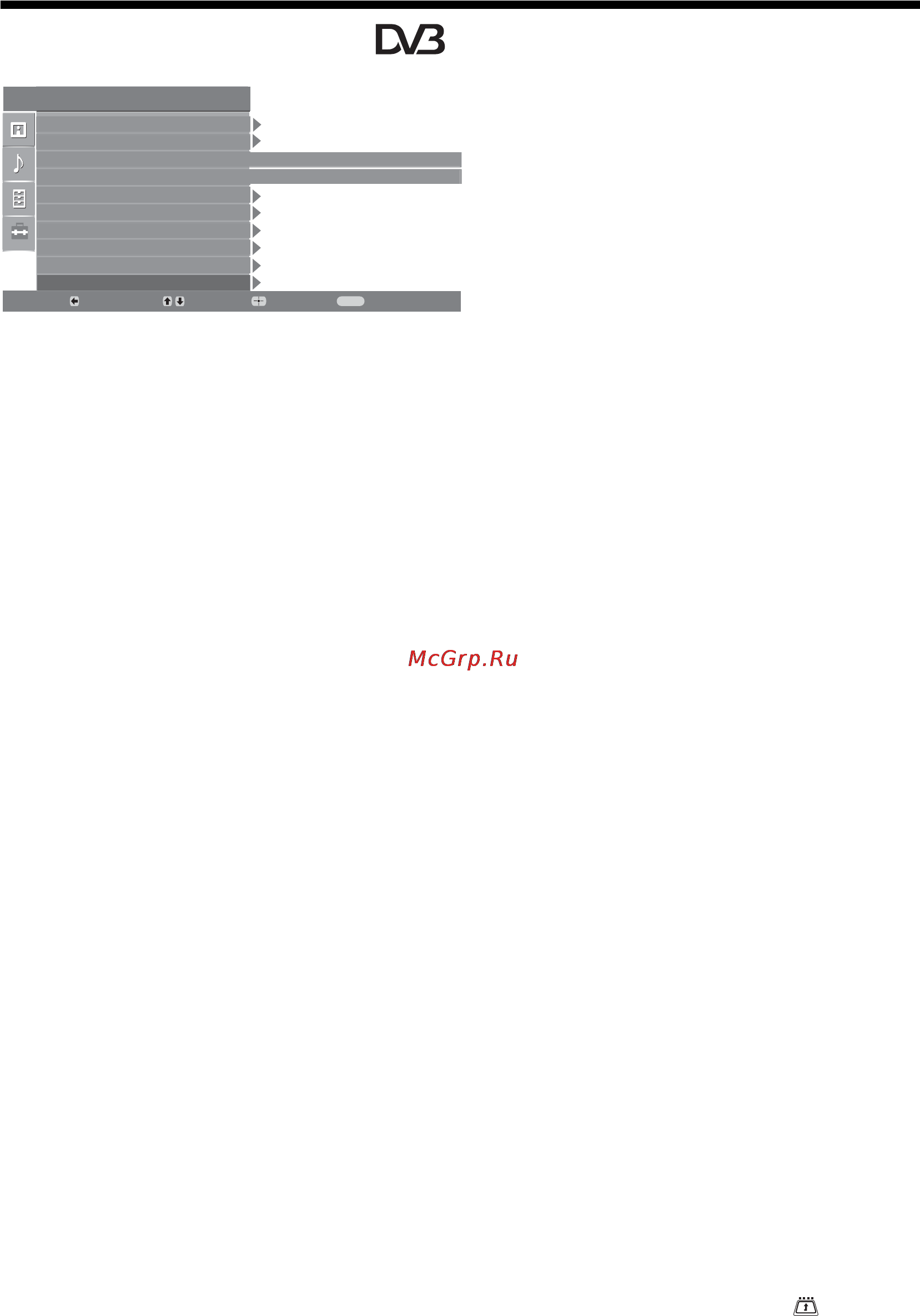 Sony BRAVIA KDL-32P2520 [22/83] Digital set up menu
