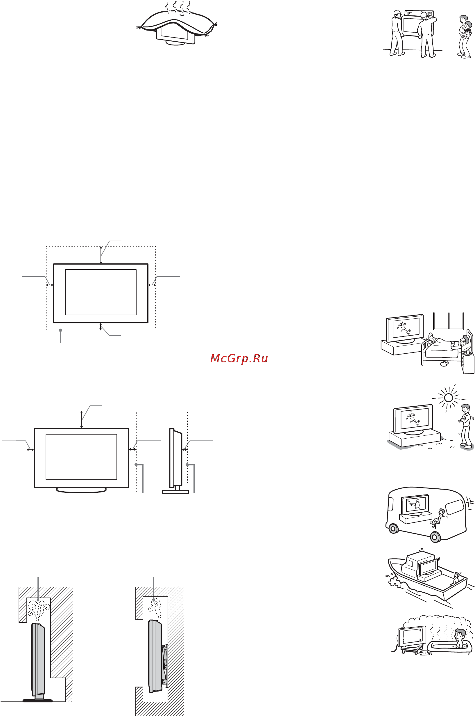 Sony KDL-26P2530 [35/83] Вентиляция