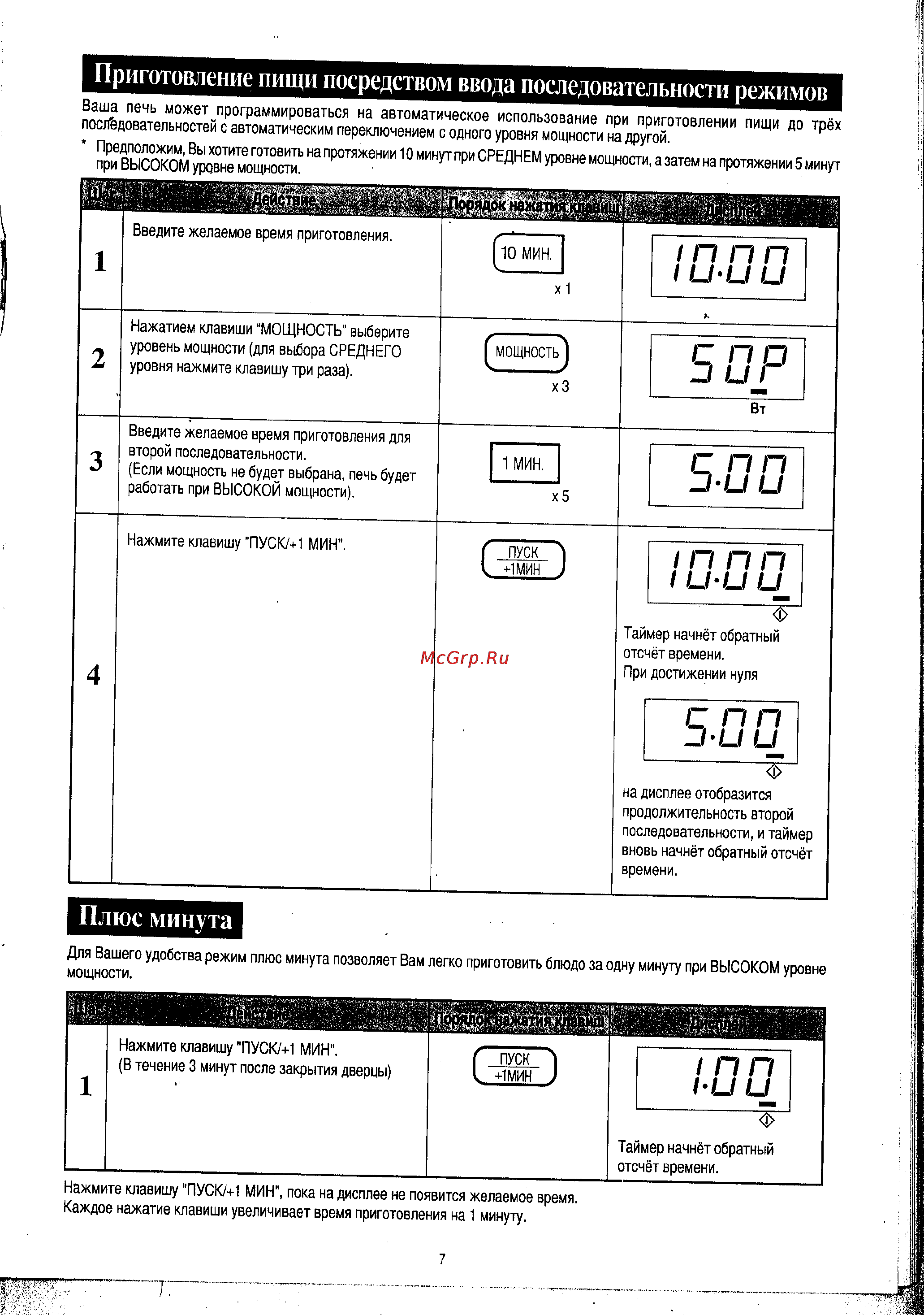 Sharp R-2571 KSL [13/24] Плюс минута